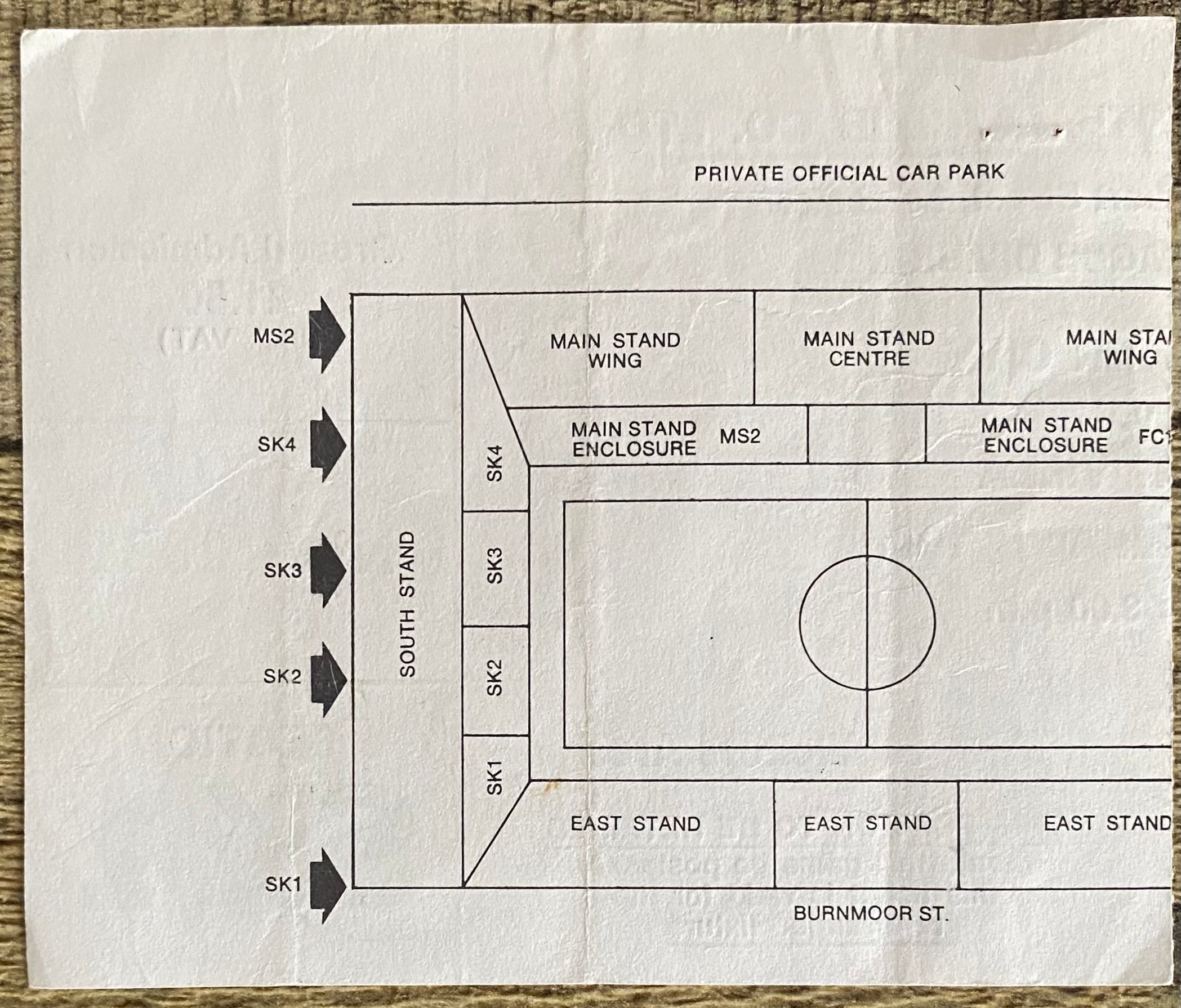 1980/81 ORIGINAL DIVISION 1 TICKET LEICESTER CITY V ASTON VILLA