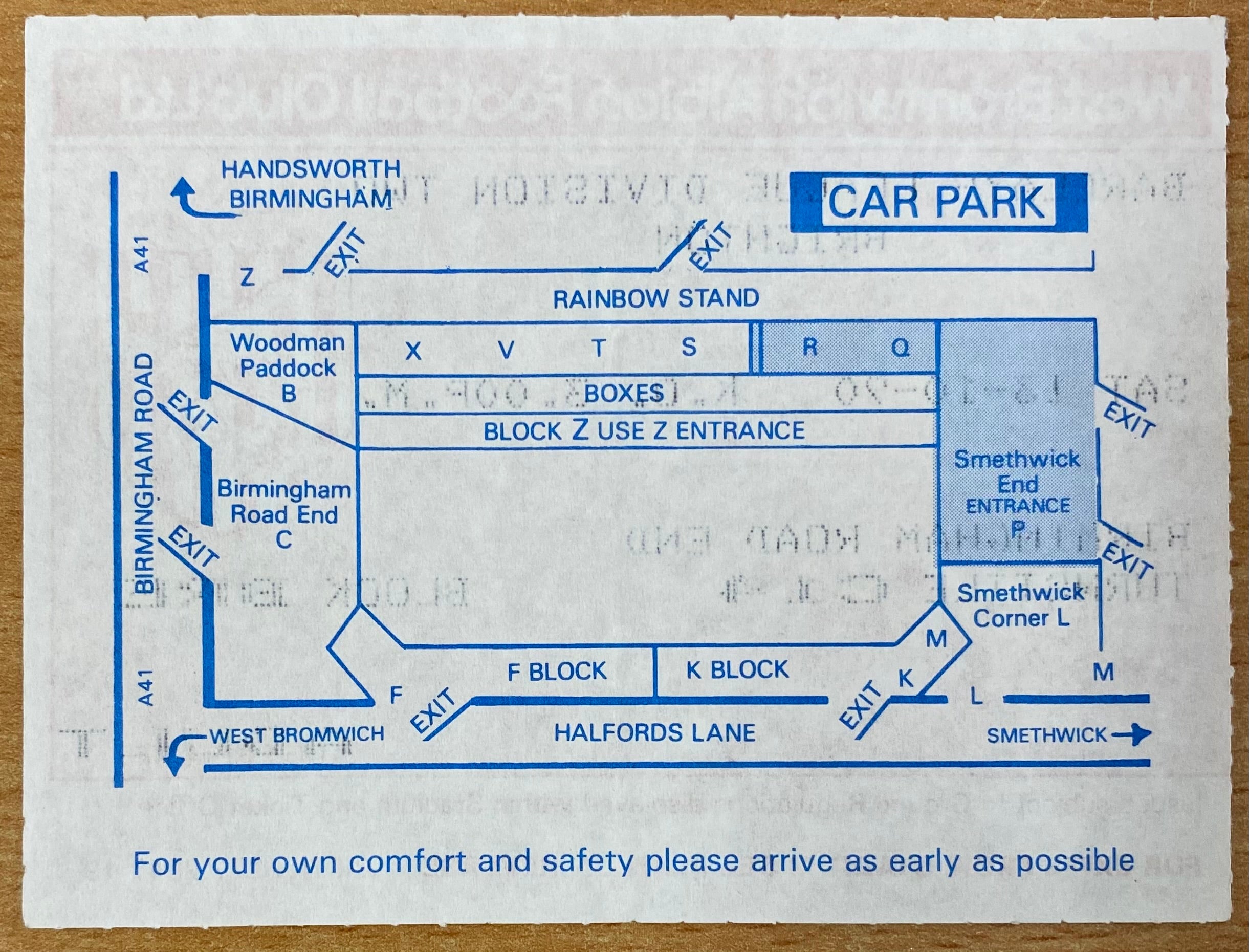1990/91 ORIGINAL DIVISION 2 TICKET WEST BROMWICH ALBION V BRIGHTON AND HOVE ALBION