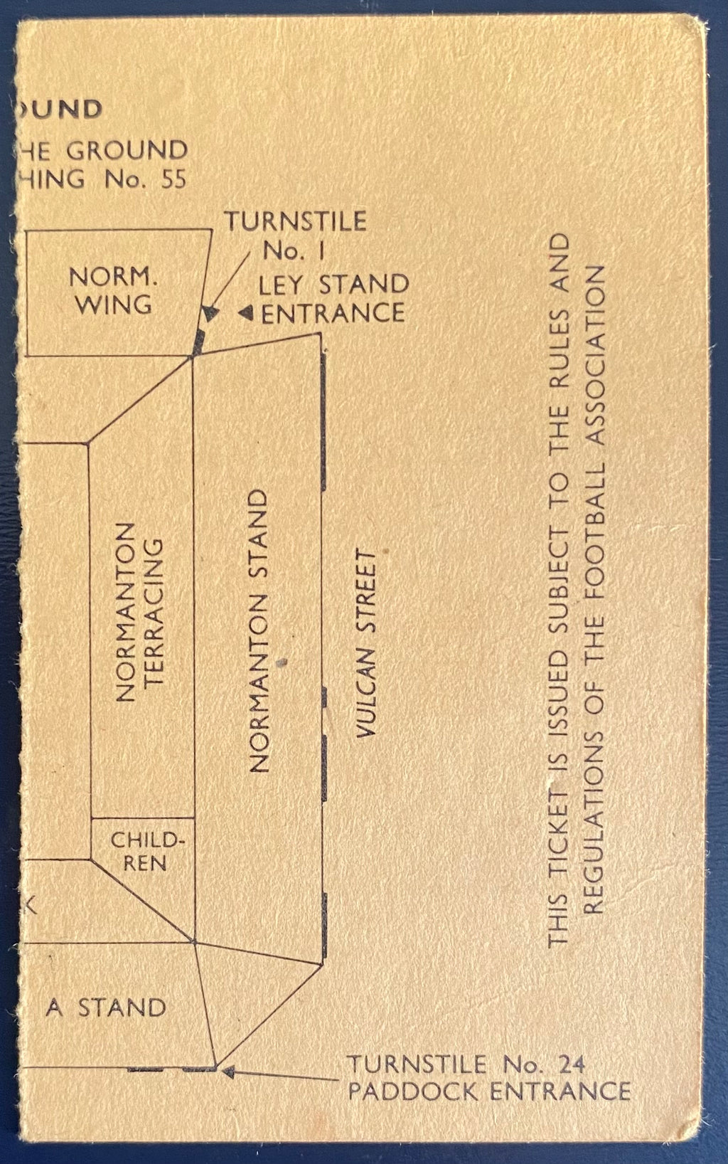 1971/72 ORIGINAL FA CUP 4TH ROUND TICKET DERBY COUNTY V NOTTS COUNTY