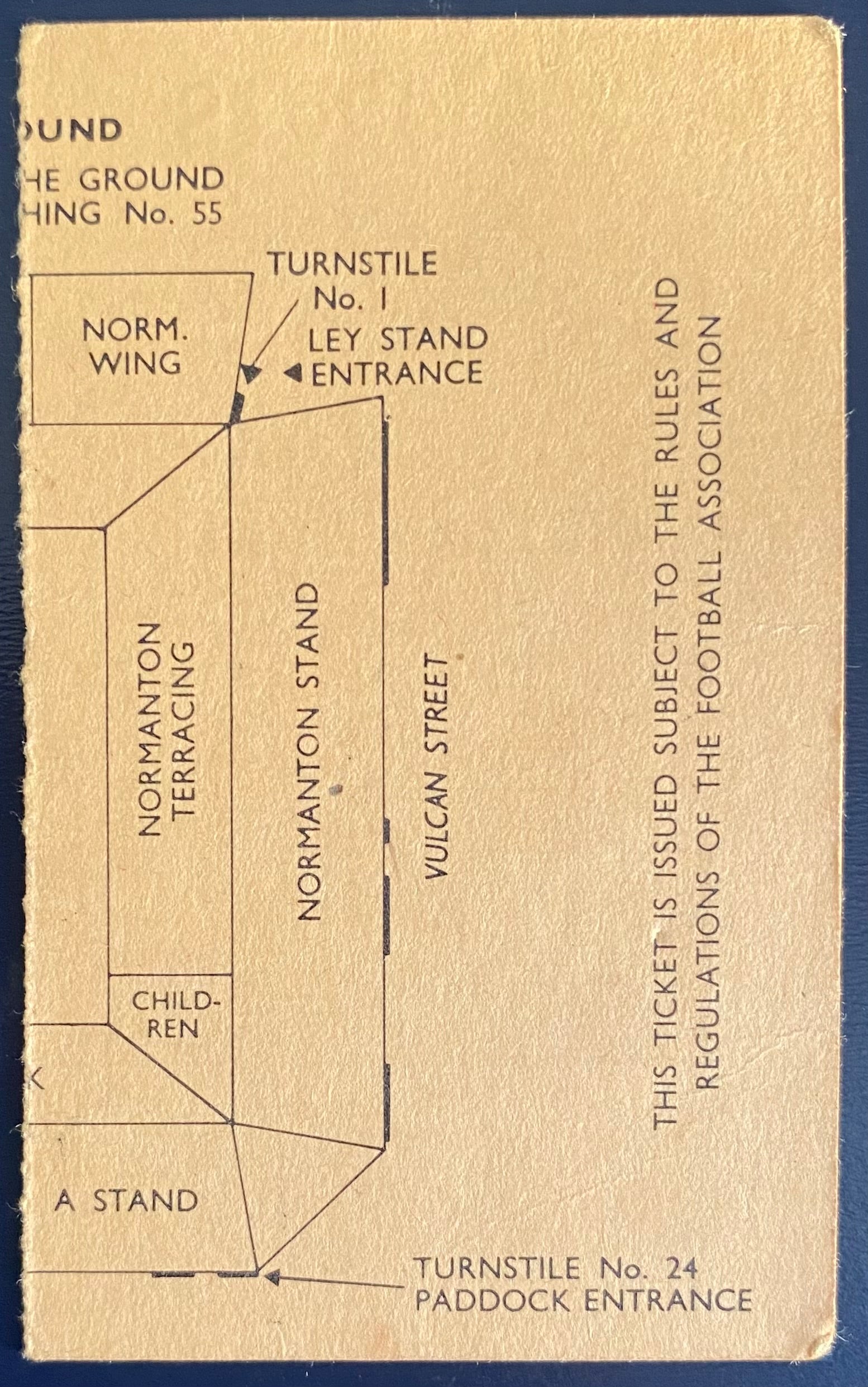 1971/72 ORIGINAL FA CUP 4TH ROUND TICKET DERBY COUNTY V NOTTS COUNTY