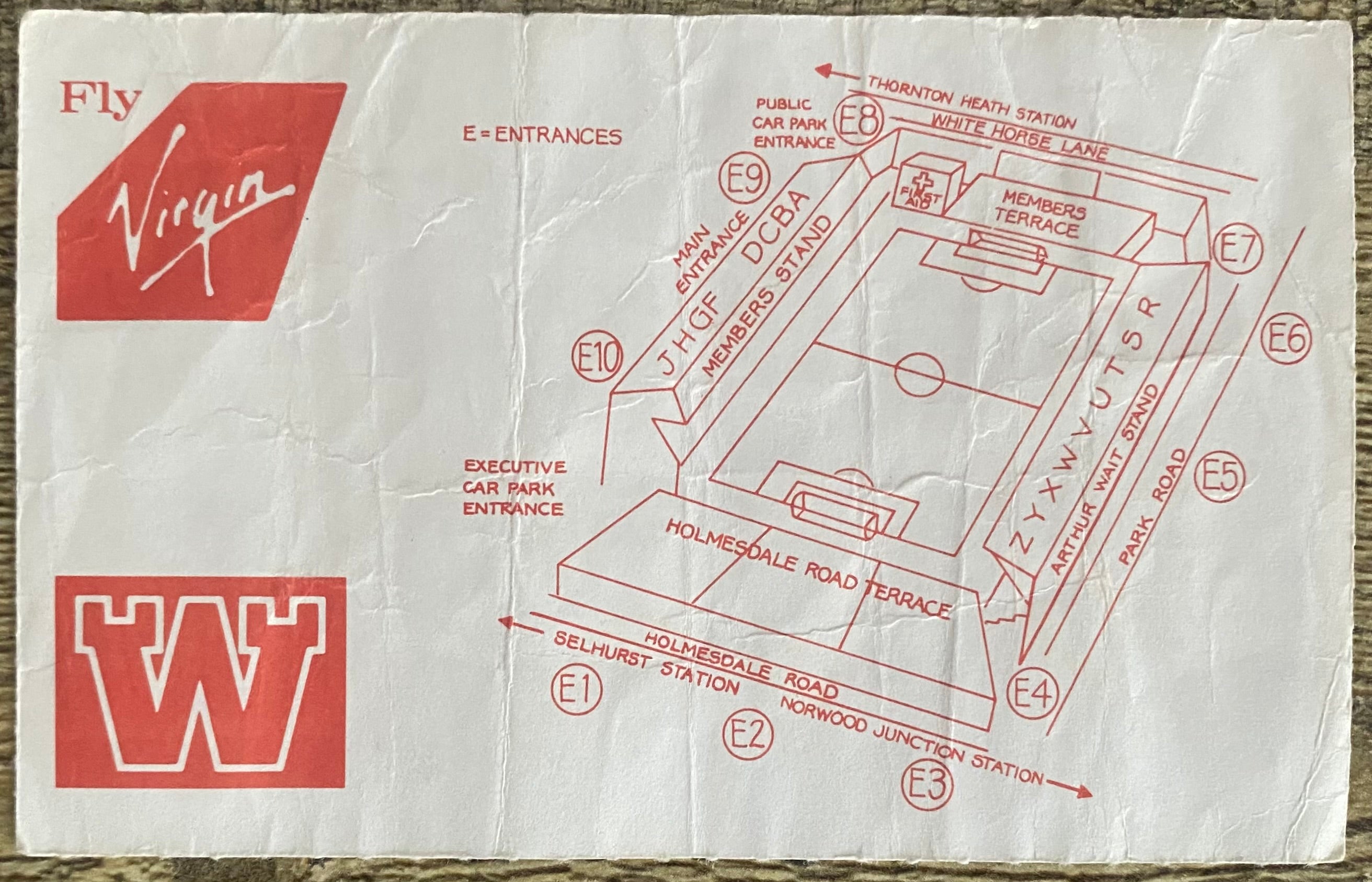 1990/91 ORIGINAL FA CUP 3RD ROUND TICKET CHARLTON ATHLETIC V EVERTON