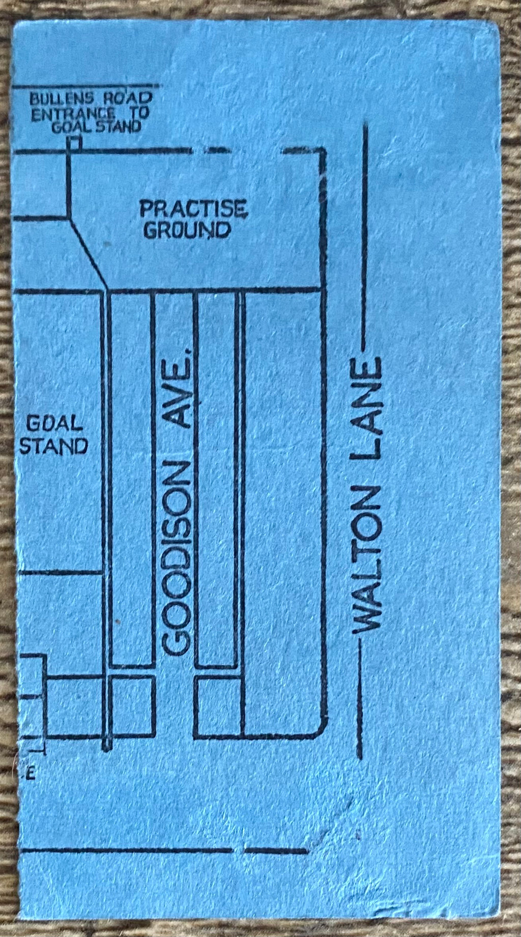 1968/69 ORIGINAL DIVISION ONE TICKET EVERTON V ARSENAL