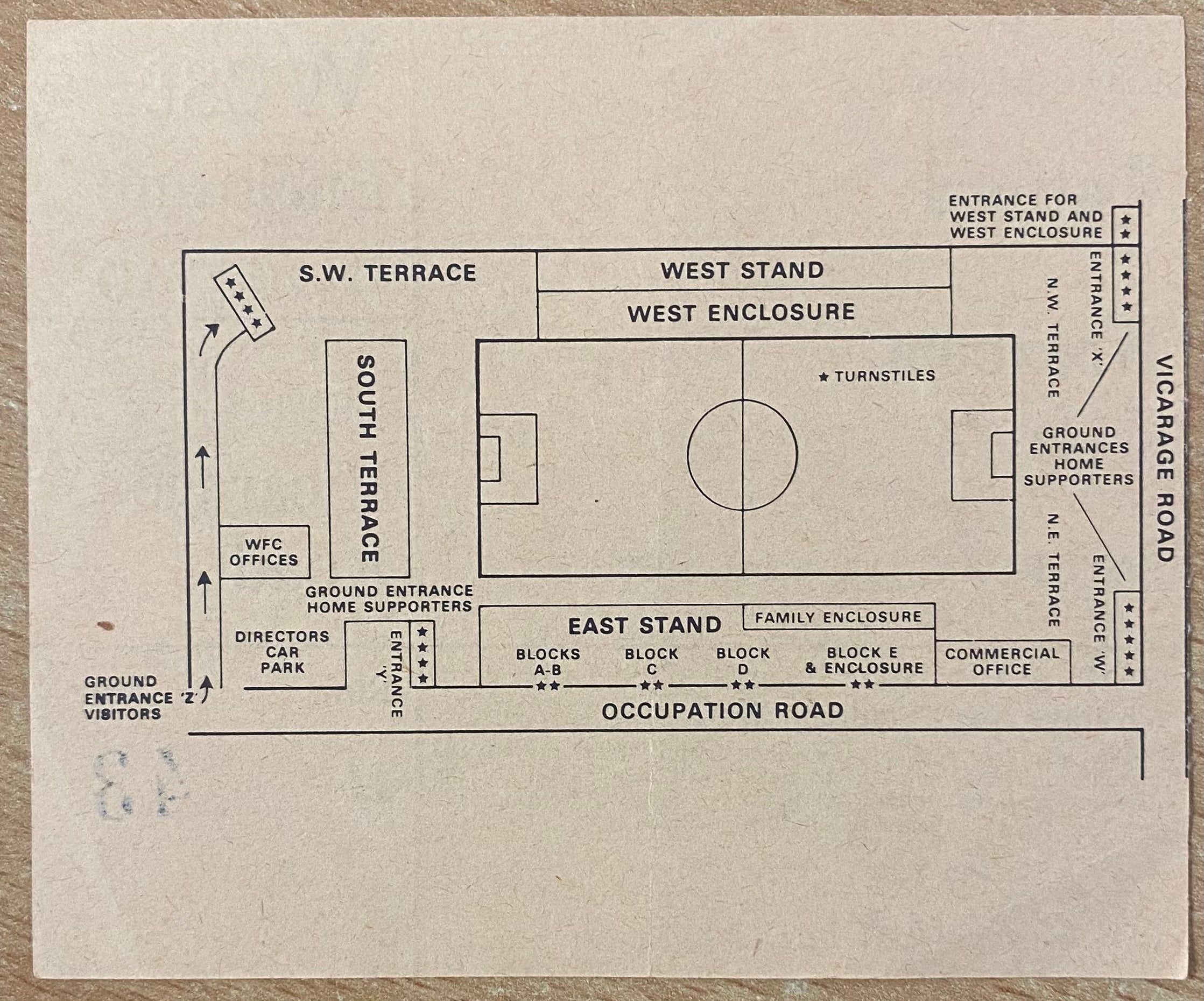 1980/81 ORIGINAL DIVISION TWO TICKET WATFORD V WREXHAM