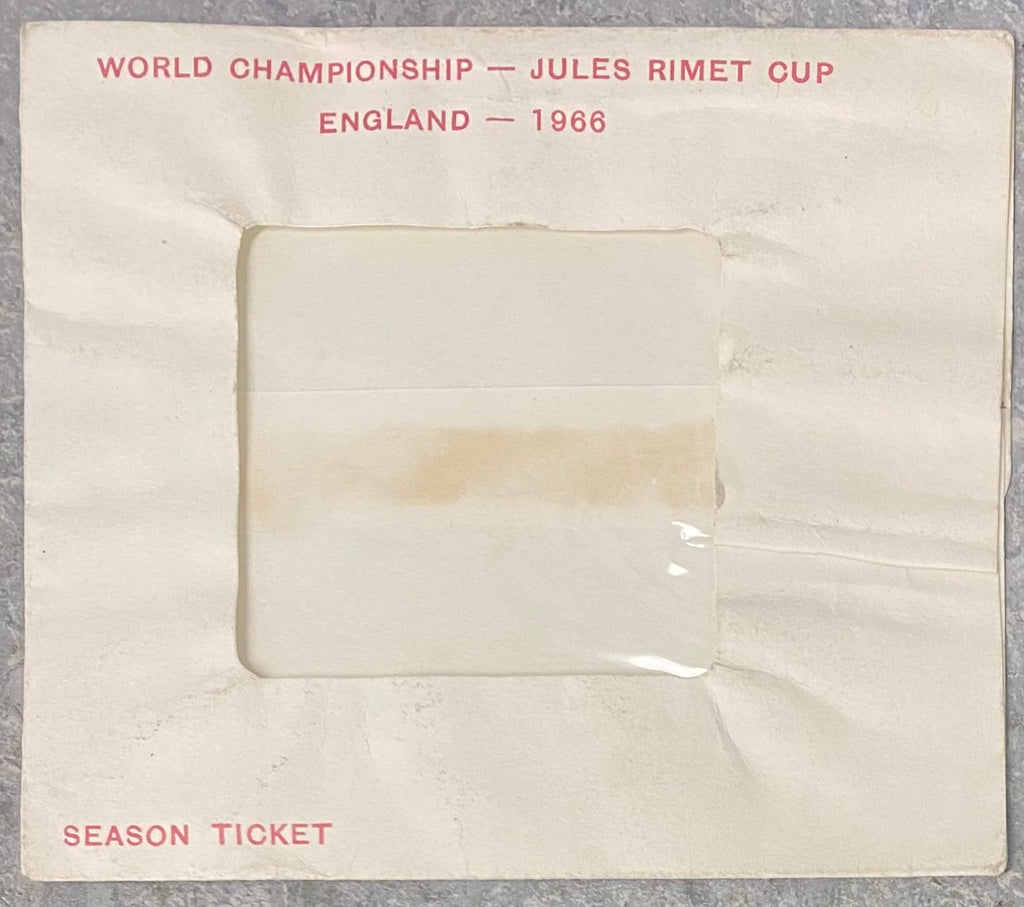 1966 WORLD CUP ORIGINAL OFFICIAL SEASON TICKET HOLDER WALLET