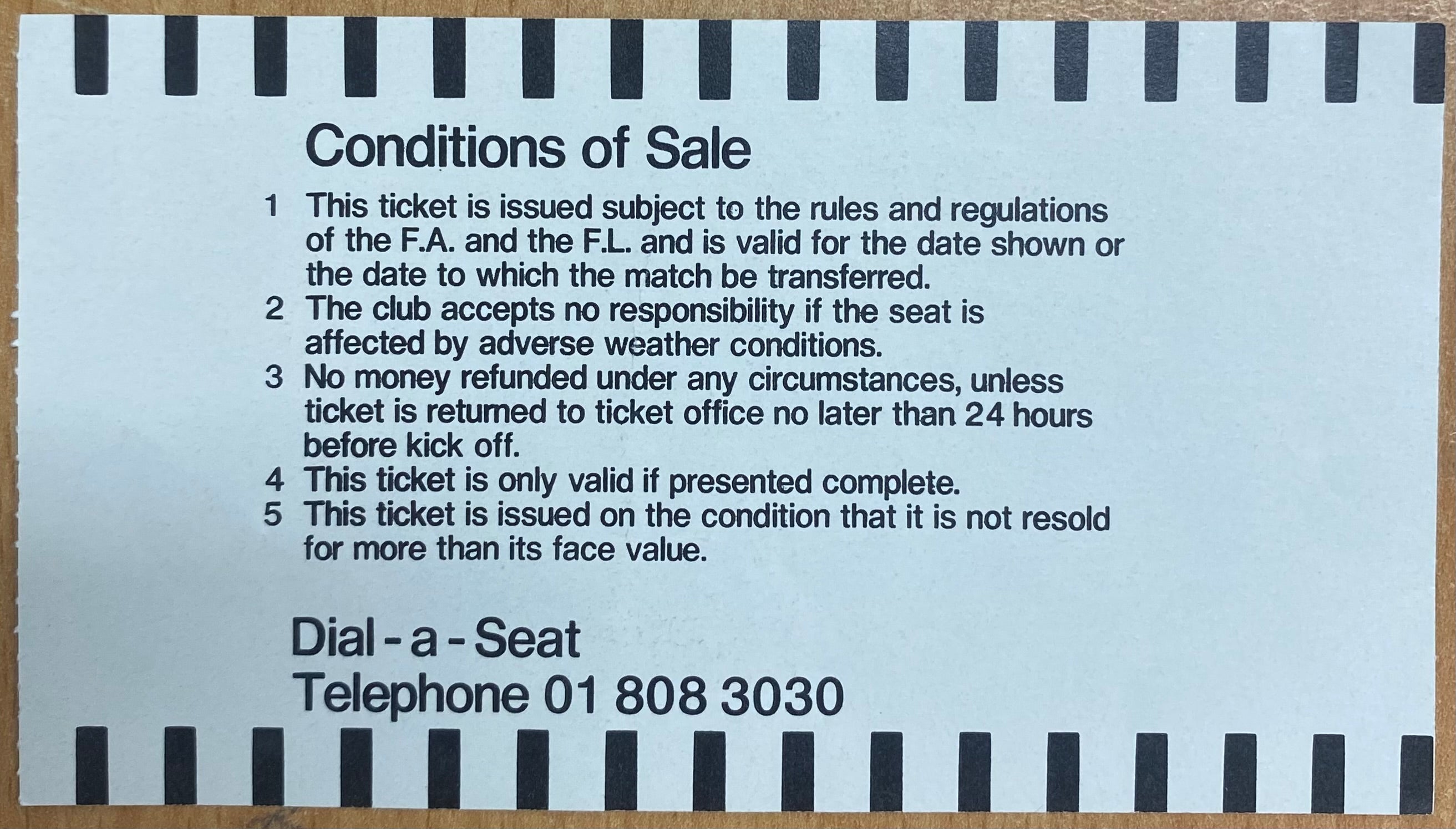 1986 ORIGINAL FA CUP SEMI FINAL TICKET LIVERPOOL V SOUTHAMPTON @ WHITE HART LANE