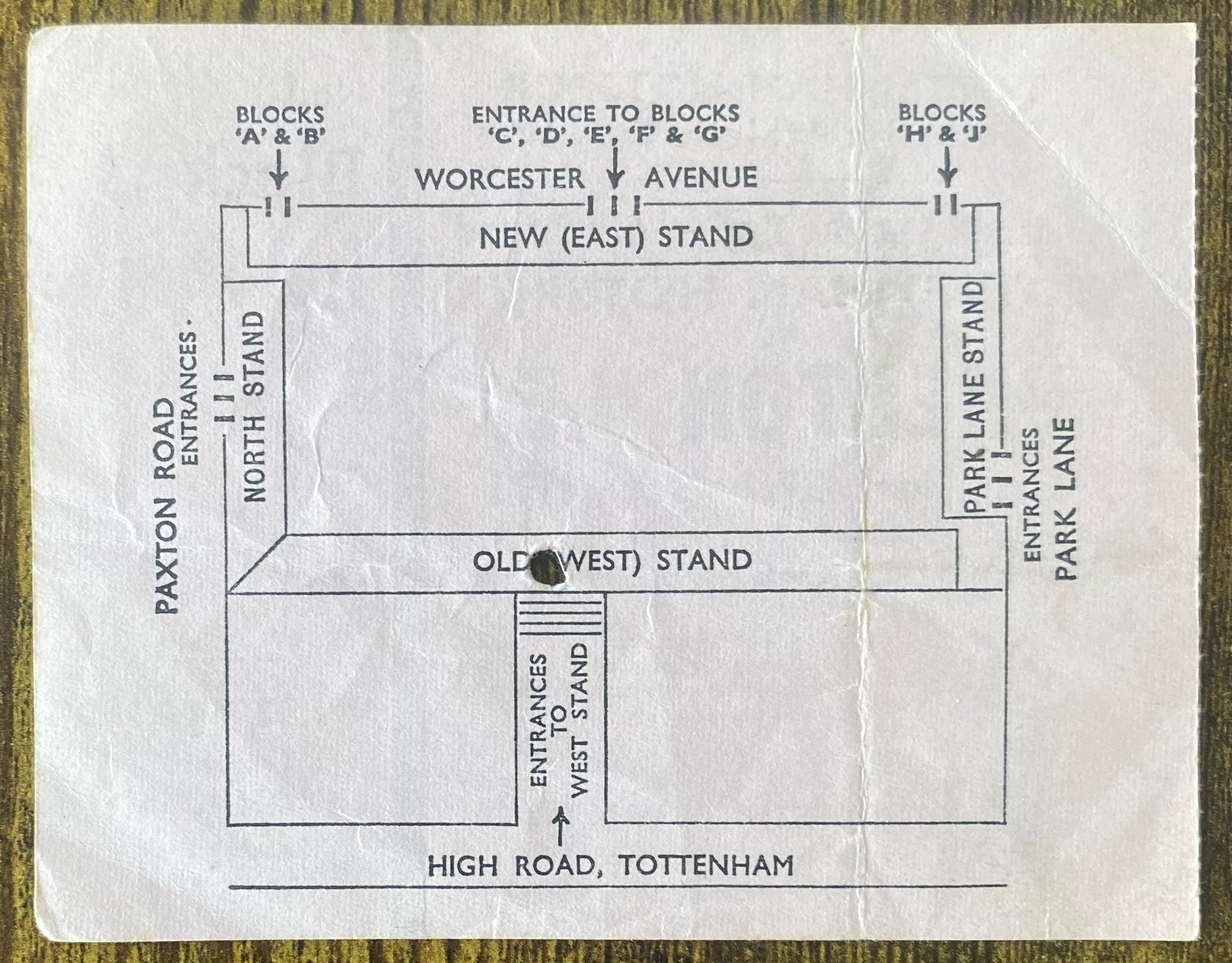 1971/72 ORIGINAL LEAGUE CUP 4TH ROUND TICKET TOTTENHAM HOTSPUR V PRESTON NORTH END