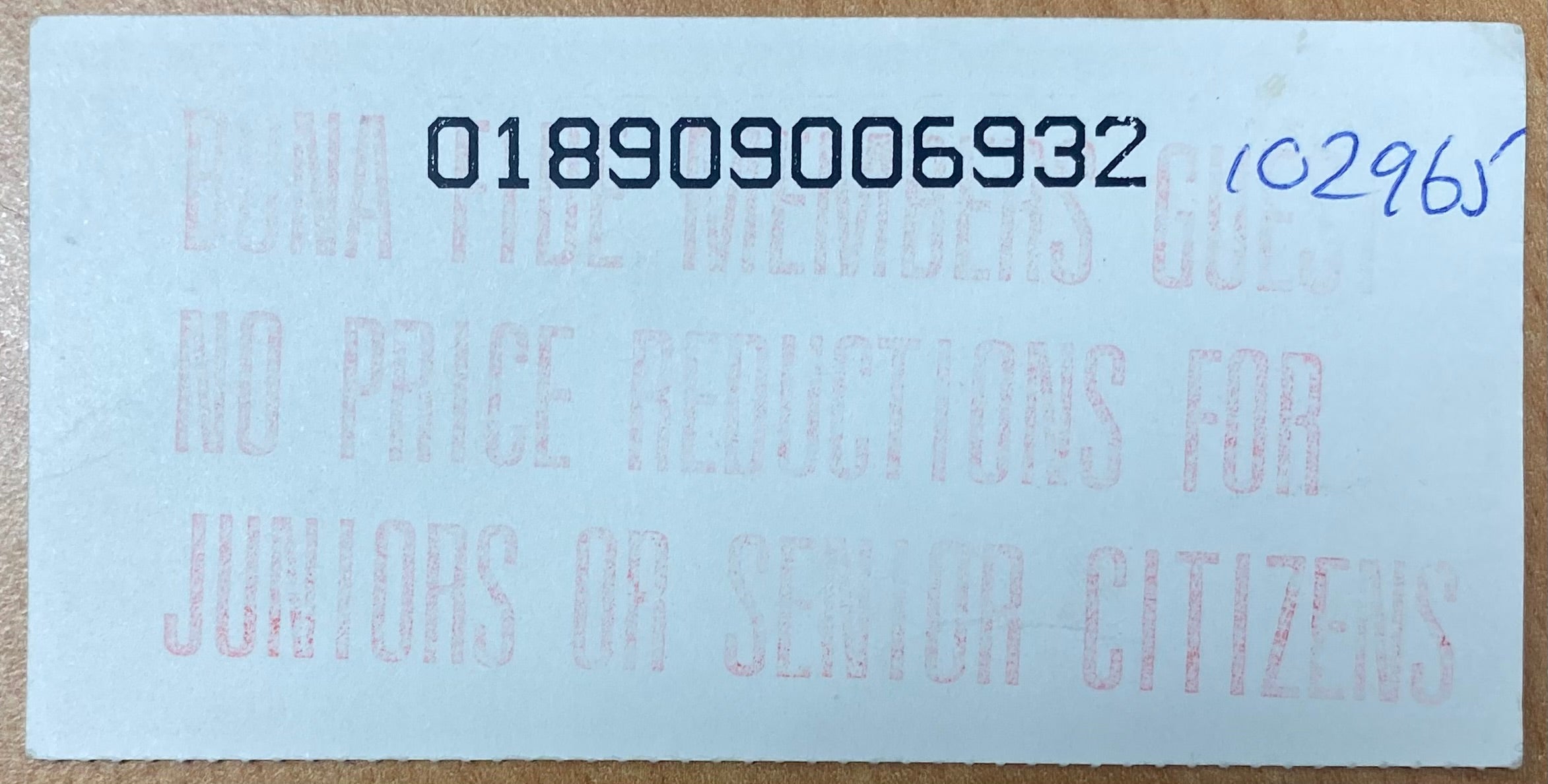1989/90 ORIGINAL DIVISION ONE TICKET LUTON TOWN V TOTTENHAM HOTSPUR