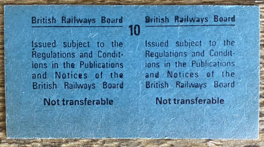 1981 ORIGINAL FOOTBALL SPECIAL BRITISH RAIL TRAIN TICKET SHEFFIELD WEDNESDAY TRAVELLING TO ORIENT