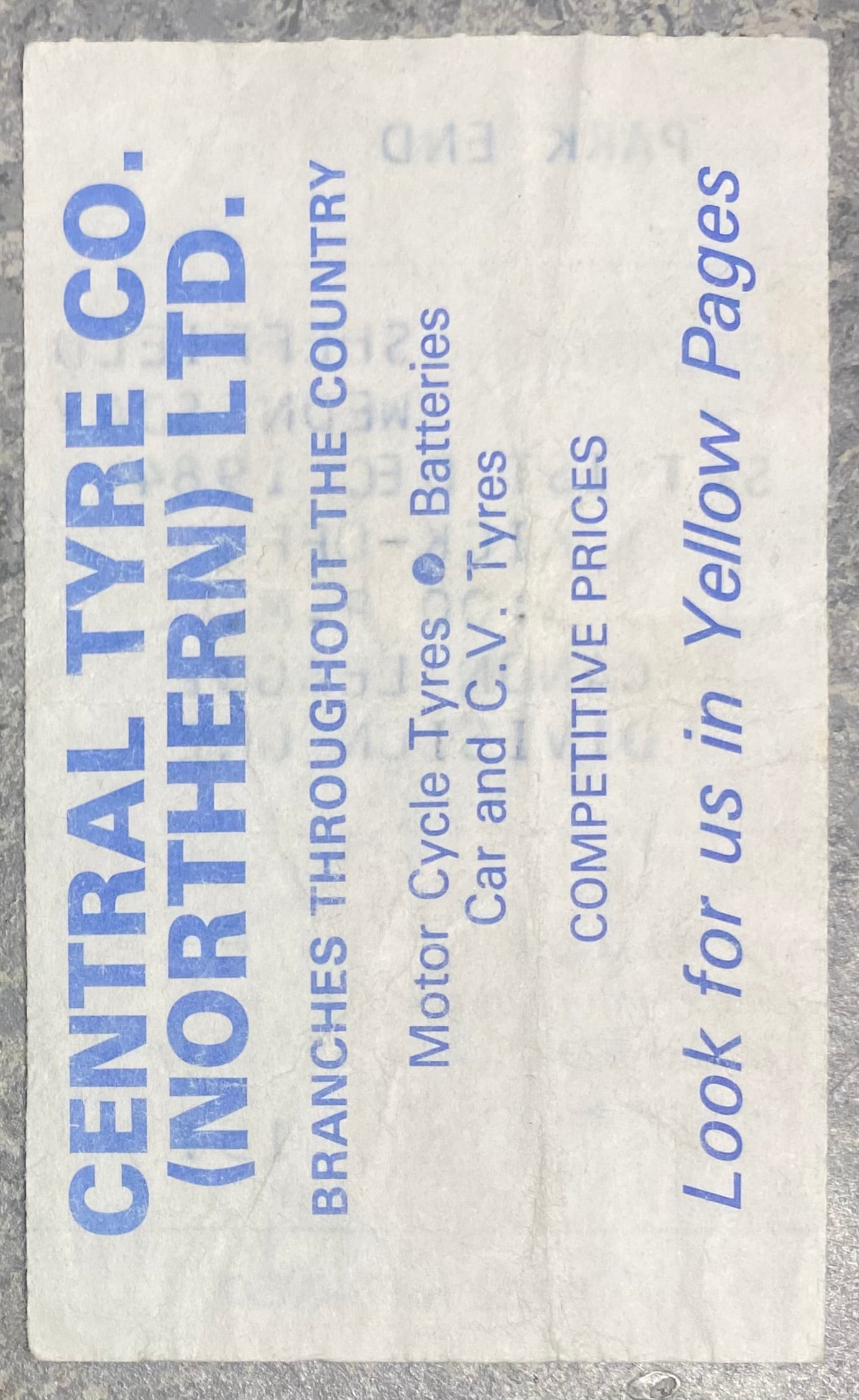 1984/85 ORIGINAL DIVISION ONE TICKET EVERTON V SHEFFIELD WEDNESDAY