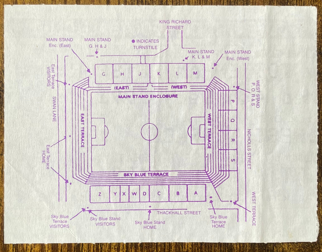 1991/92 ORIGINAL RUMBELOWS CUP 4TH ROUND TICKET COVENTRY CITY V TOTTENHAM HOTSPUR