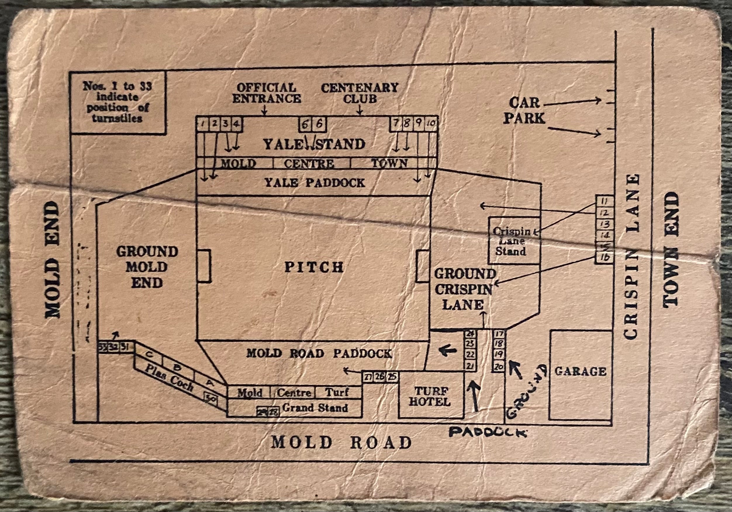 1977/78 ORIGINAL LEAGUE CUP 4TH ROUND TICKET WREXHAM V SWINDON TOWN