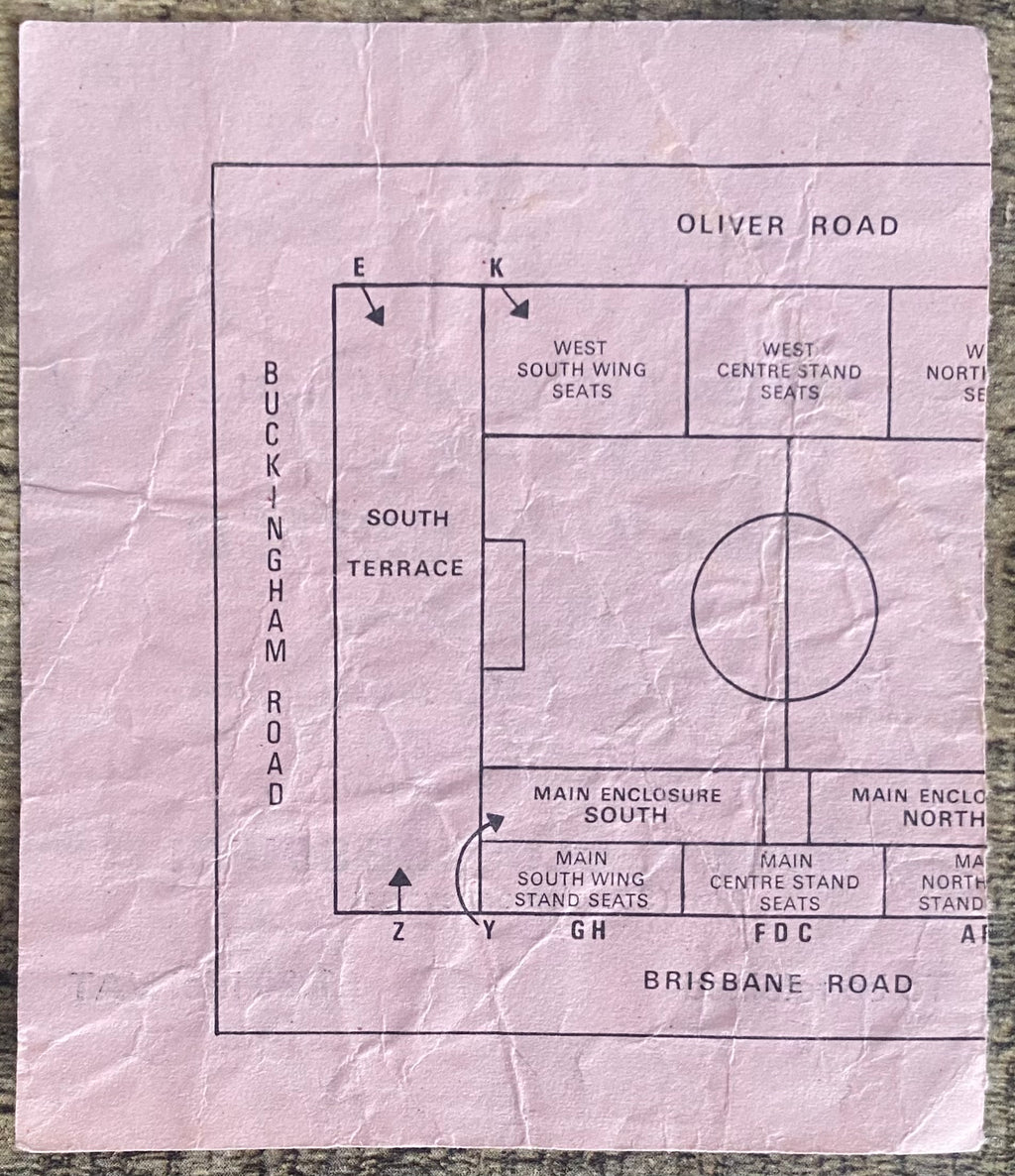 1978/79 ORIGINAL DIVISION 2 TICKET ORIENT V WEST HAM UNITED