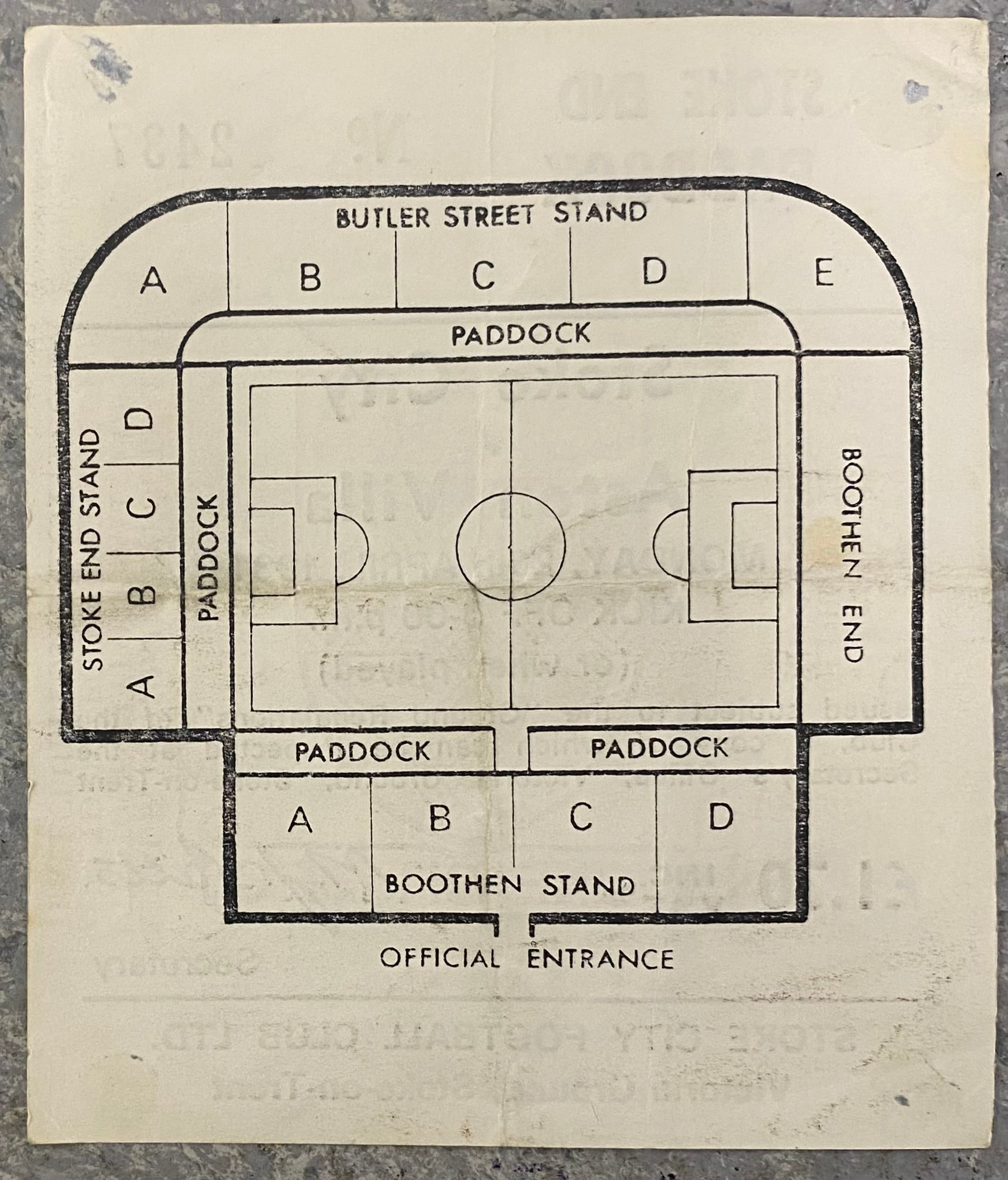 1980/81 ORIGINAL DIVISION 1 TICKET STOKE CITY V ASTON VILLA
