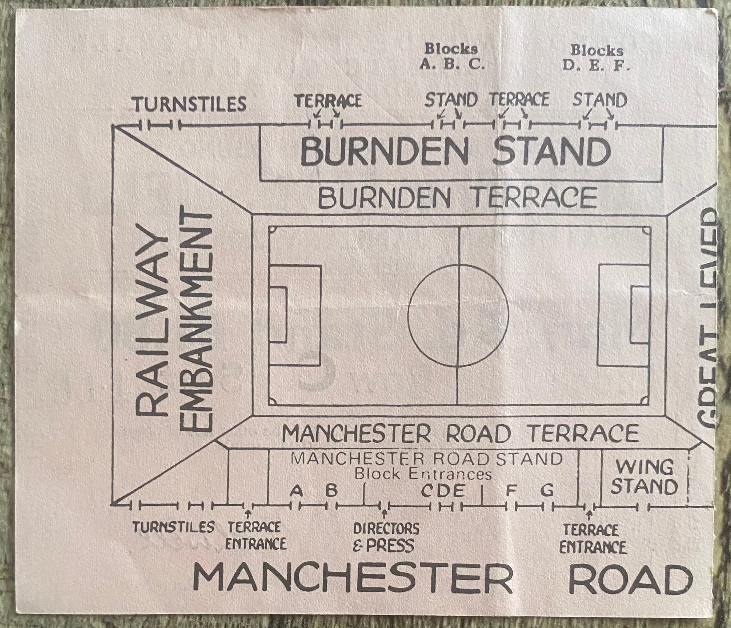 1977/78 ORIGINAL FA CUP 4TH ROUND TICKET BOLTON WANDERERS V MANSFIELD TOWN