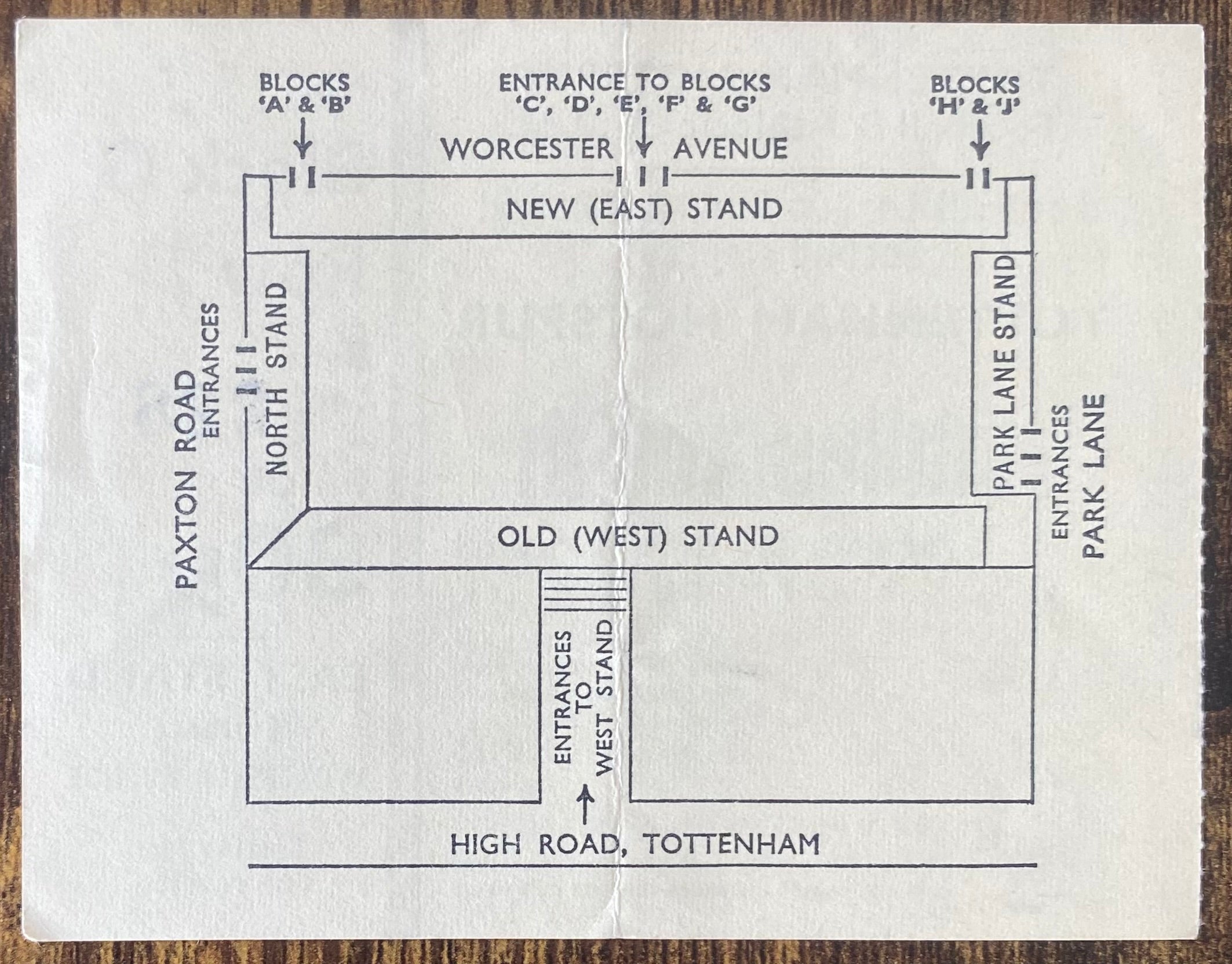 1972/73 ORIGINAL LEAGUE CUP 3RD ROUND 2ND REPLAY TICKET TOTTENHAM HOTSPUR V MIDDLESBROUGH