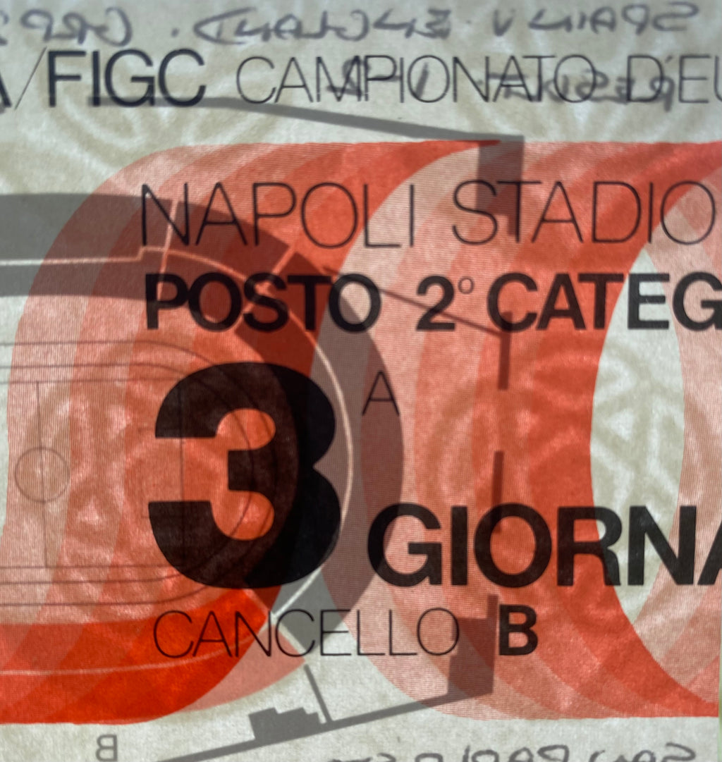 1980 ORIGINAL EUROPEAN CHAMPIONSHIPS 1ST ROUND TICKET SPAIN V ENGLAND @ TURIN