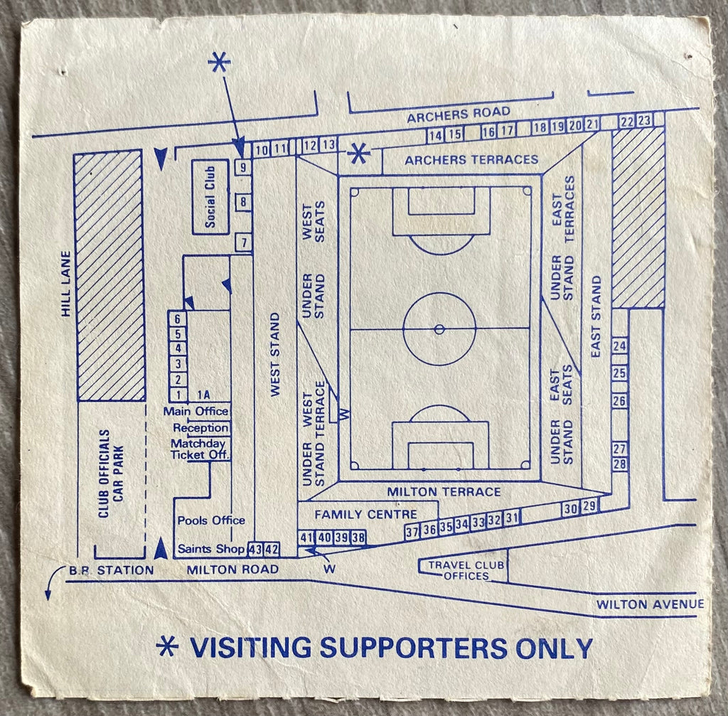 1989/90 ORIGINAL DIVISION ONE TICKET SOUTHAMPTON V CHARLTON ATHLETIC