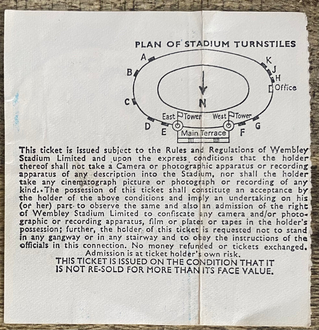 1979 ORIGINAL CHARITY SHIELD TICKET LIVERPOOL V ARSENAL