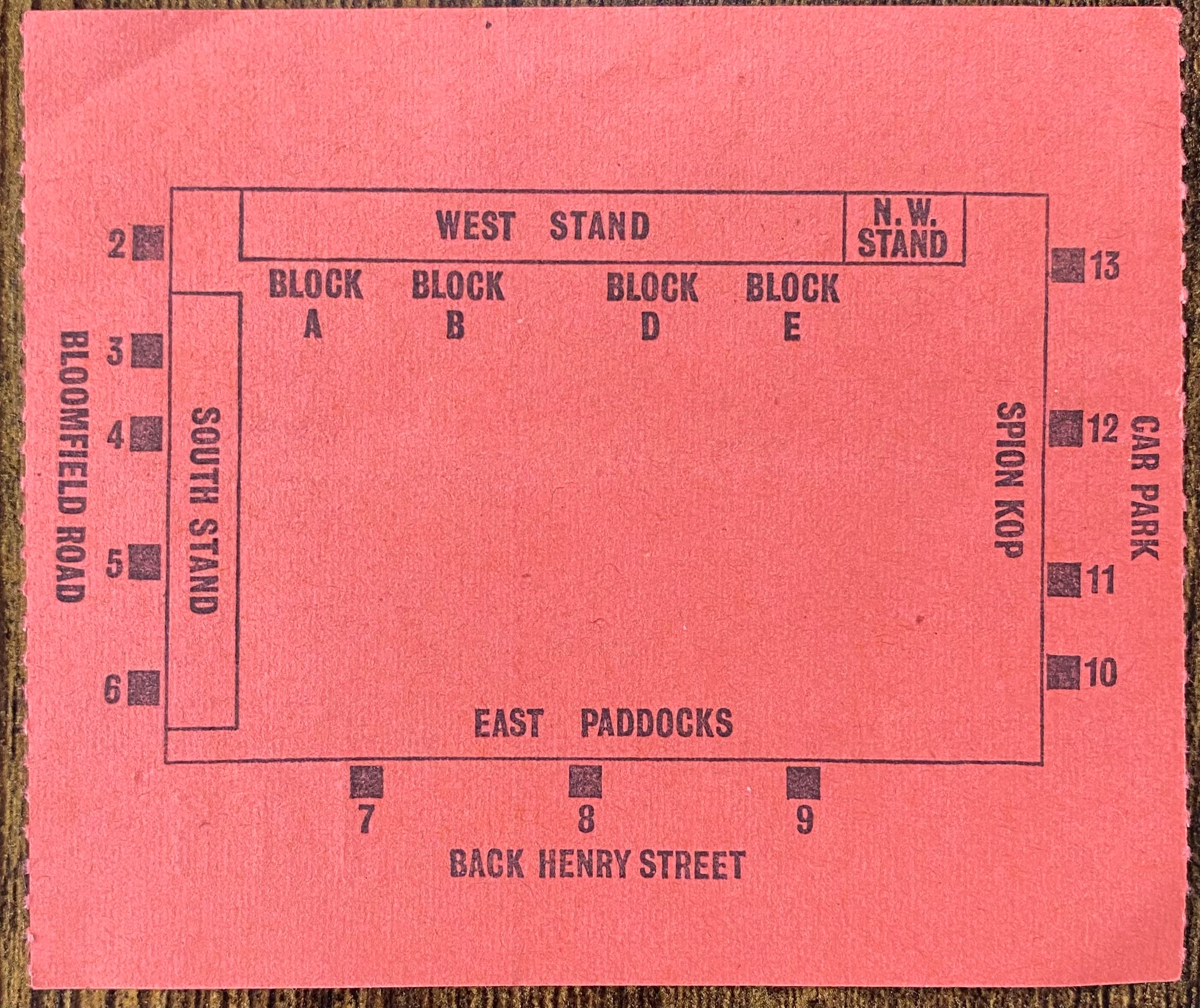 1977/78 ORIGINAL DIVISION 2 TICKET BLACKPOOL V LUTON TOWN