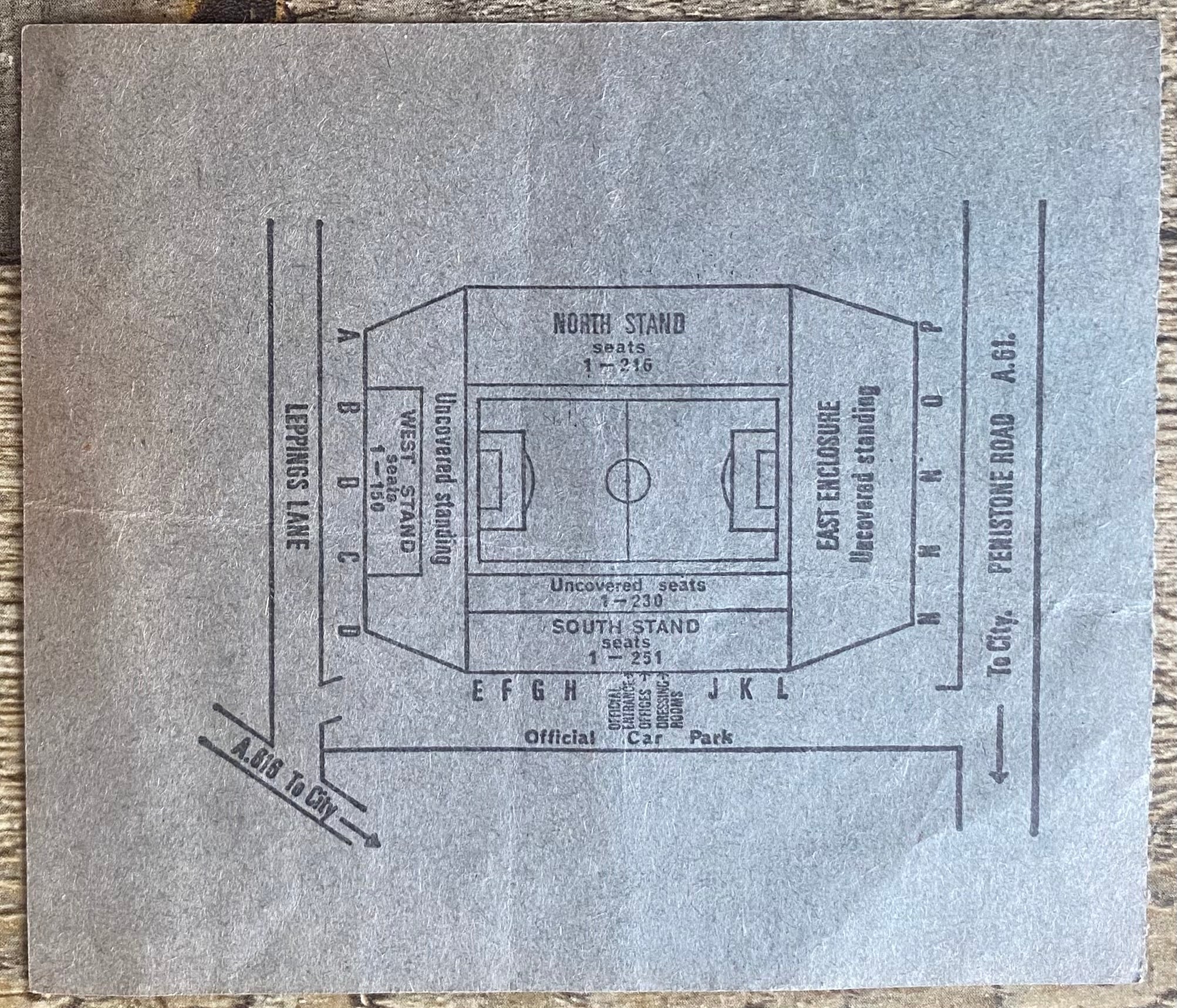 1971/72 ORIGINAL LEAGUE CUP SEMI FINAL REPLAY TICKET WEST HAM UNITED V STOKE CITY @ HILLSBOROUGH