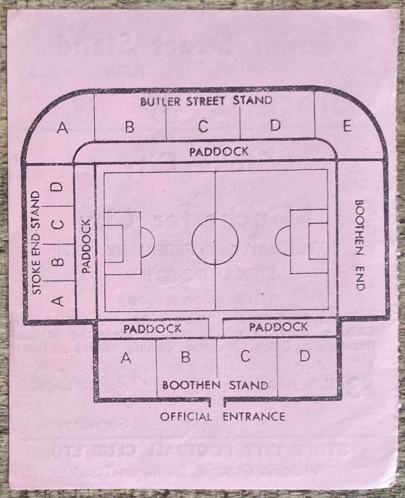 1981/82 ORIGINAL DIVISION 1 TICKET STOKE CITY V MANCHESTER CITY