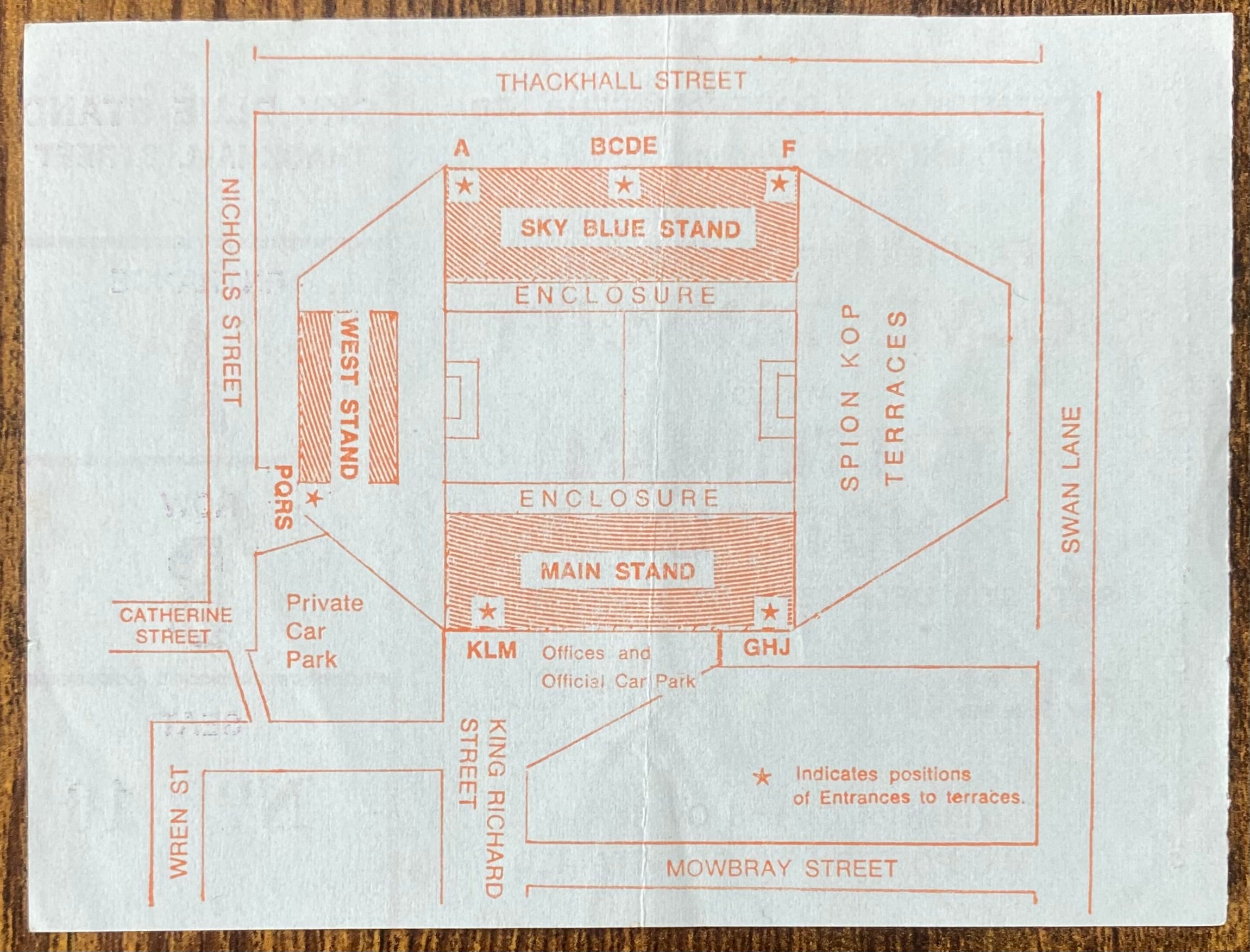 1975/76 ORIGINAL DIVISION 1 TICKET COVENTRY CITY V TOTTENHAM HOTSPUR