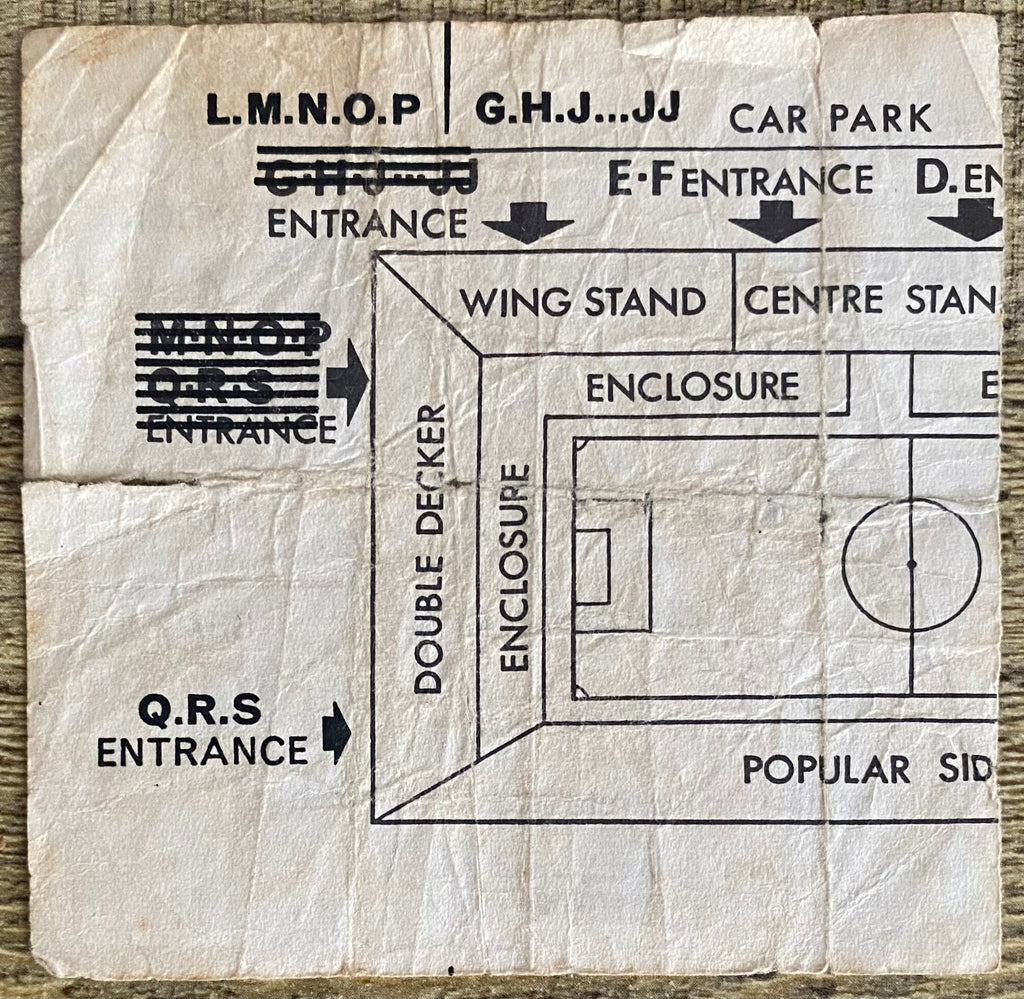 1972/73 ORIGINAL DIVISION ONE TICKET LEICESTER CITY V SOUTHAMPTON