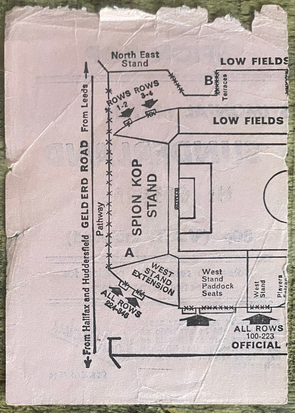 1973/74 ORIGINAL BILLY BREMNER TESTIMONIAL TICKET LEEDS UNITED V SUNDERLAND