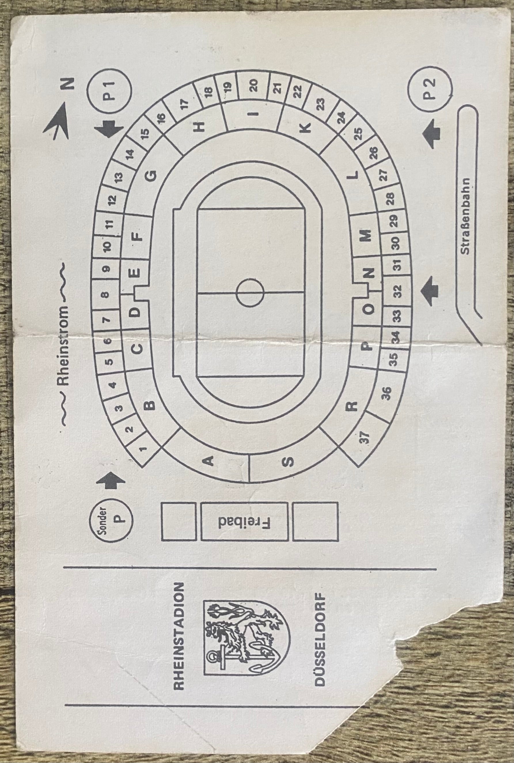 1977/78 ORIGINAL EUROPEAN CUP SEMI FINAL 1ST LEG TICKET BORUSSIA MONCHENGLADBACH V LIVERPOOL