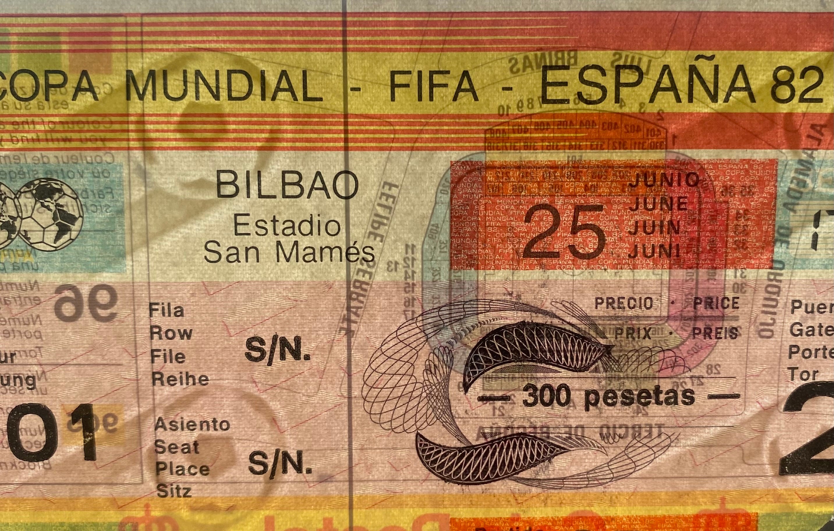1982 ORIGINAL WORLD CUP 1ST ROUND TICKET ENGLAND V KUWAIT @ BILBAO