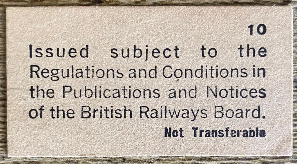 1979 ORIGINAL FOOTBALL SPECIAL BRITISH RAIL TRAIN TICKET PORTSMOUTH TRAVELLING TO ROCHDALE