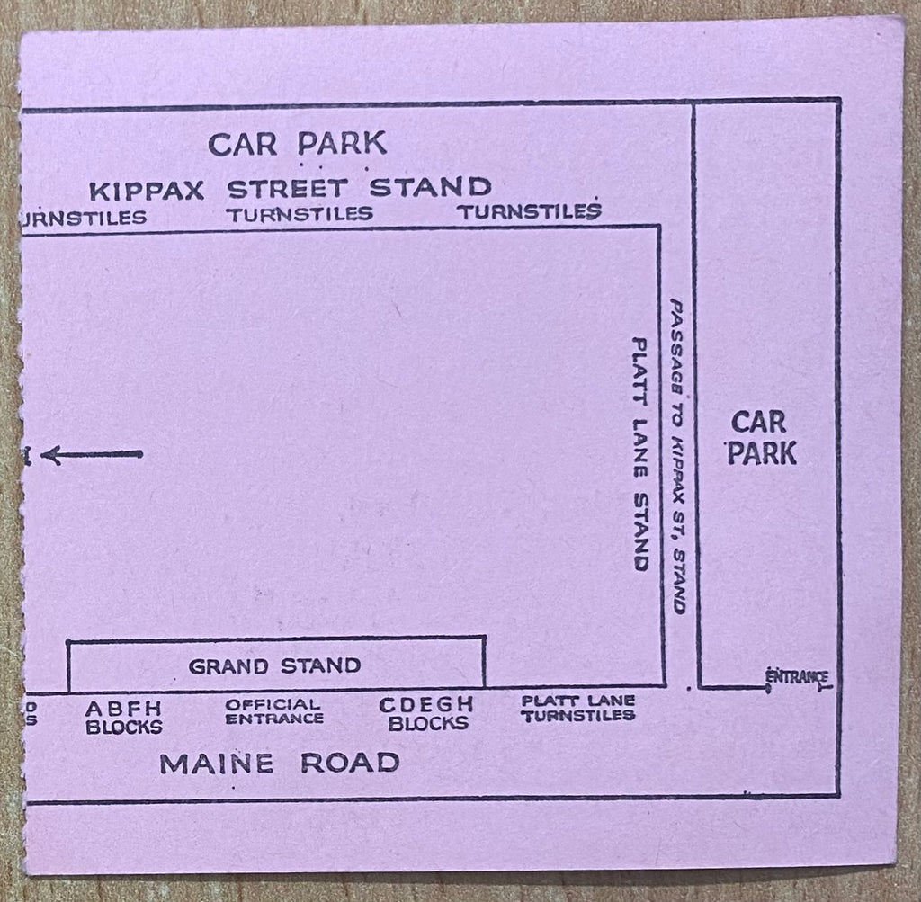 1973 ORIGINAL FA CUP SEMI FINAL TICKET LEEDS UNITED V WOLVERHAMPTON WANDERERS @ MAINE ROAD