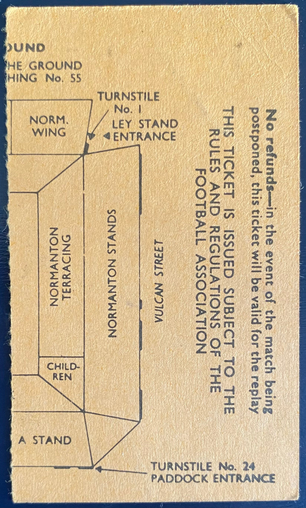 1972/73 ORIGINAL FA CUP 4TH ROUND TICKET DERBY COUNTY V TOTTENHAM HOTSPUR