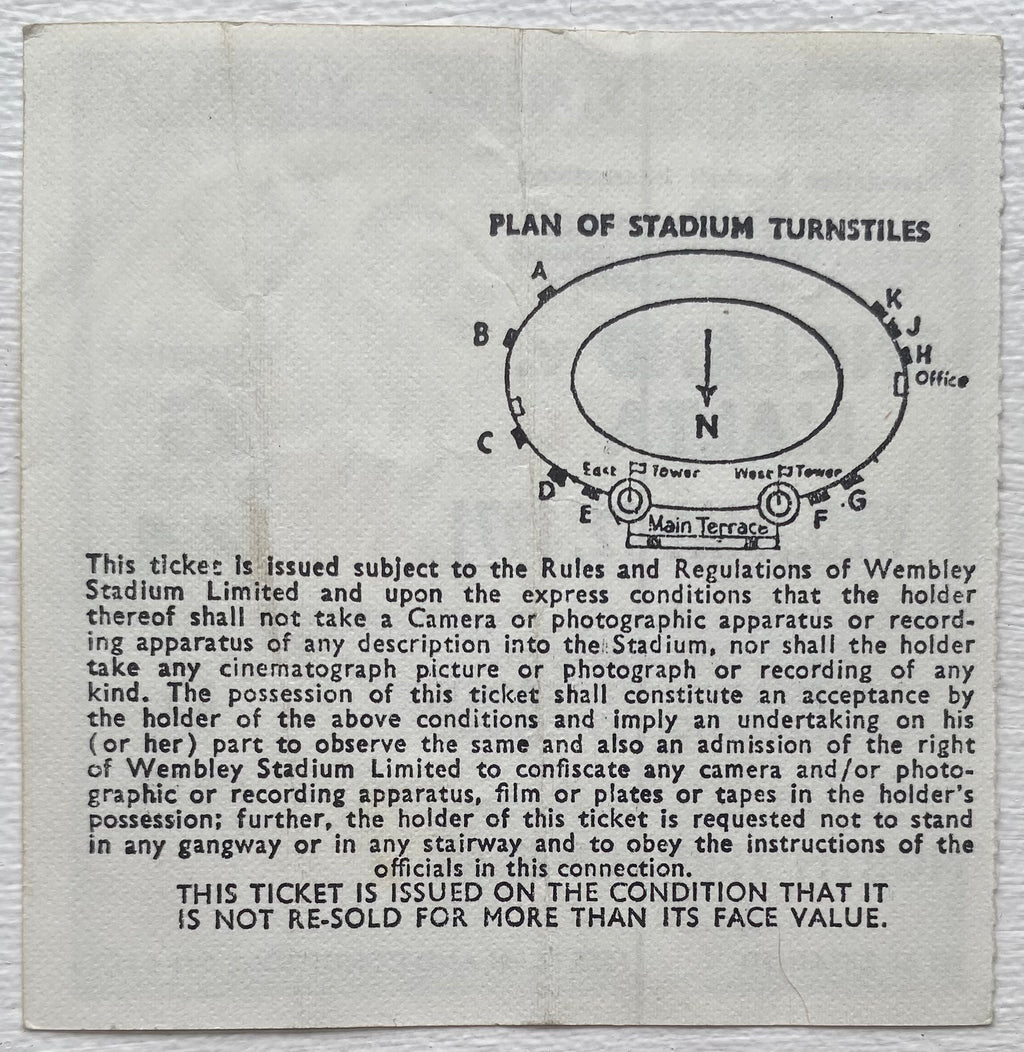 1971 ORIGINAL EUROPEAN CHAMPIONSHIPS QUALIFYING TICKET ENGLAND V MALTA