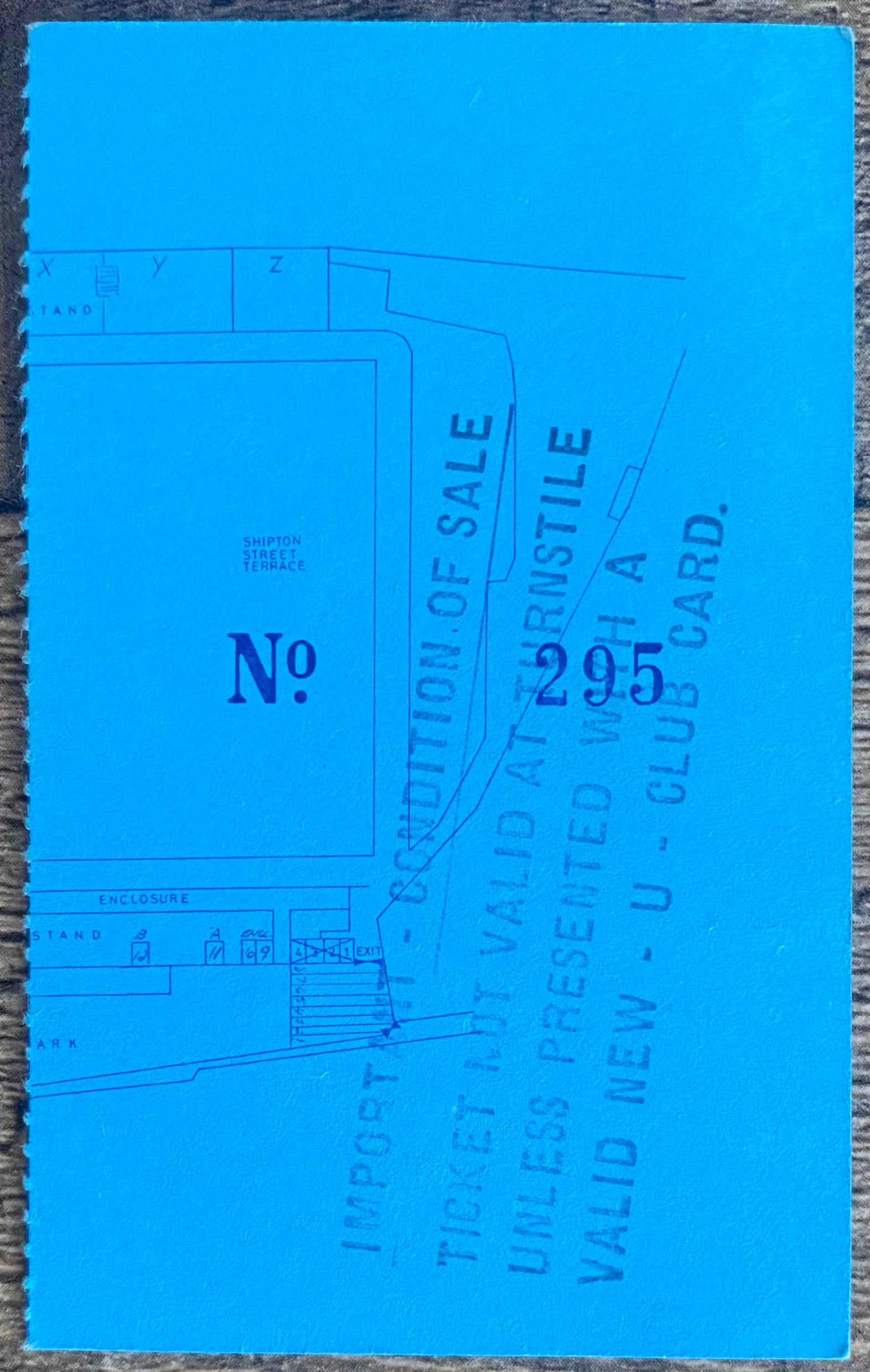 1987/88 ORIGINAL LITTLEWOODS CUP 2ND ROUND 2ND LEG TICKET YORK CITY V LEEDS UNITED