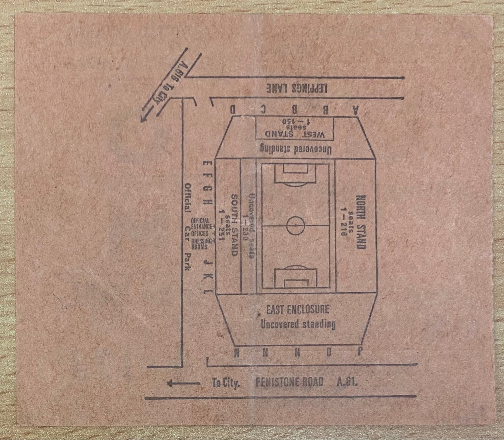 1967/68 ORIGINAL FA CUP 3RD ROUND TICKET SHEFFIELD WEDNESDAY V PLYMOUTH ARGYLE