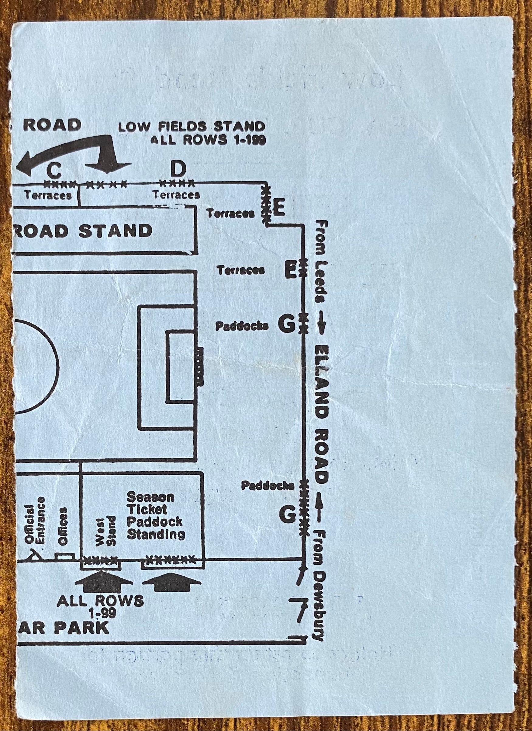 1972/73 ORIGINAL FA CUP 4TH ROUND TICKET LEEDS UNITED V PLYMOUTH ARGYLE