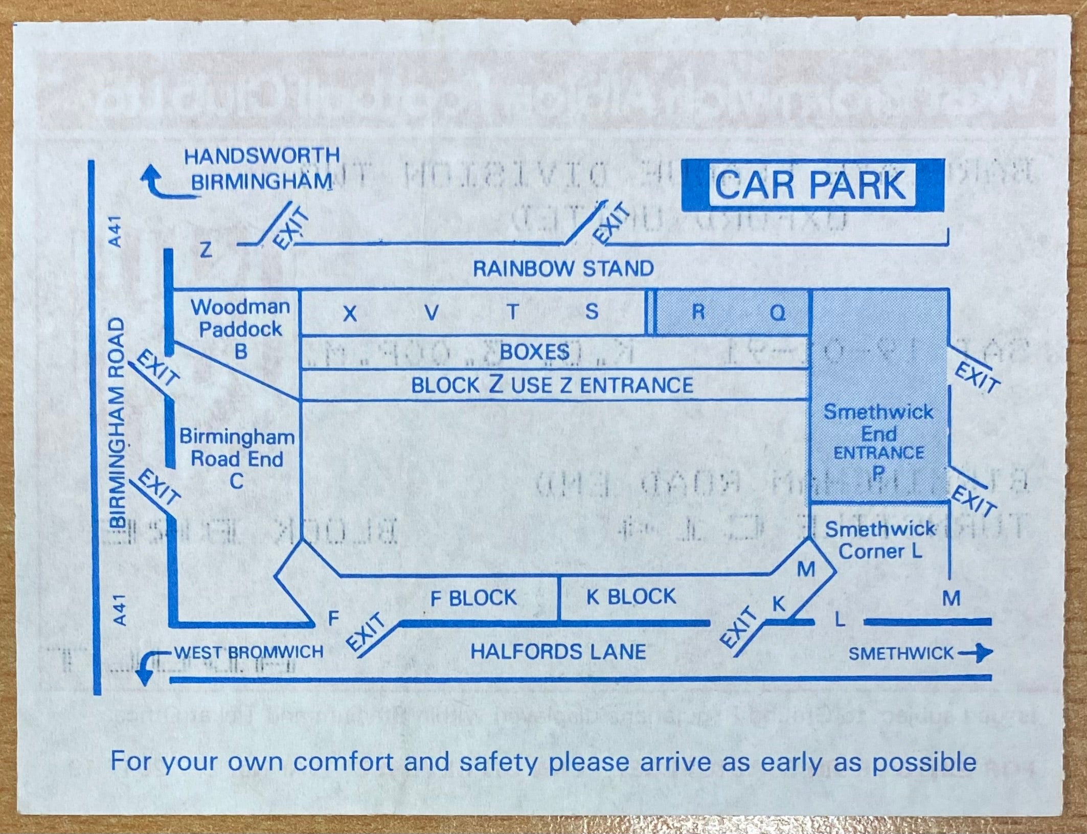 1990/91 ORIGINAL DIVISION 2 TICKET WEST BROMWICH ALBION V OXFORD UNITED