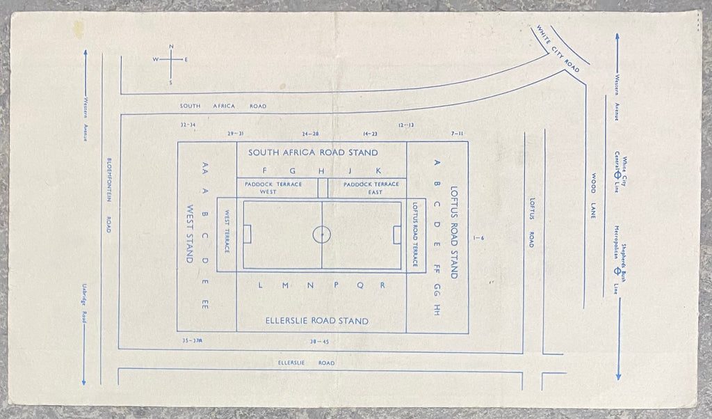 1988/89 ORIGINAL DIVISION ONE TICKET QUEENS PARK RANGERS V WIMBLEDON