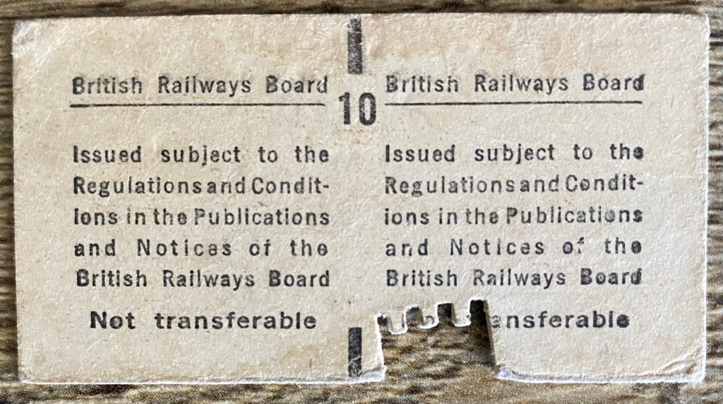 1986 ORIGINAL FOOTBALL SPECIAL BRITISH RAIL TRAIN TICKET MANCHESTER CITY TRAVELLING TO WALSALL