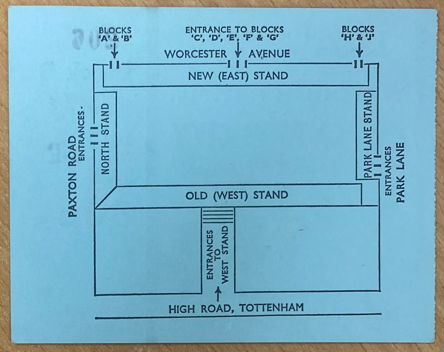 1971/72 ORIGINAL DIVISION ONE TICKET TOTTENHAM HOTSPUR V COVENTRY CITY