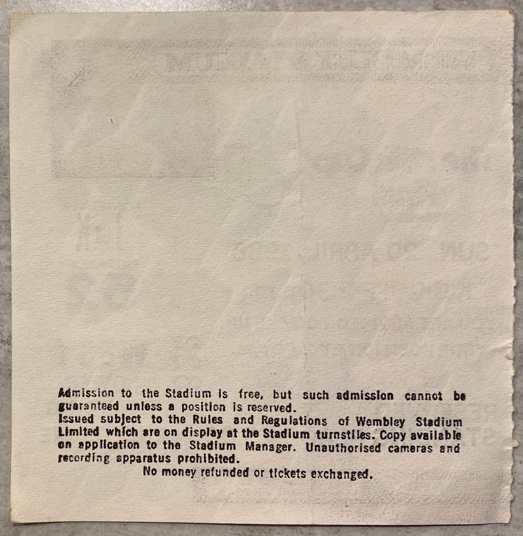 1986 ORIGINAL MILK CUP FINAL TICKET OXFORD UNITED V QUEENS PARK RANGERS