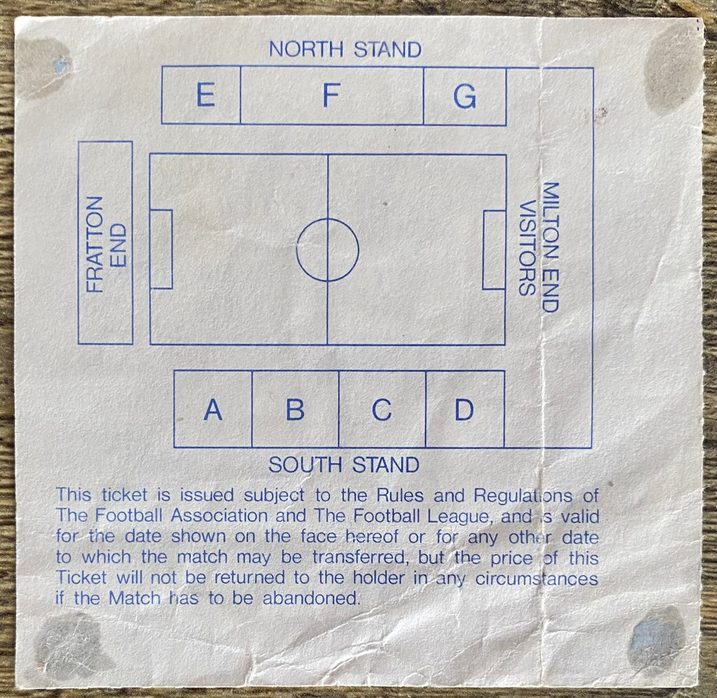1990/91 ORIGINAL DIVISION 2 TICKET PORTSMOUTH V WEST HAM UNITED