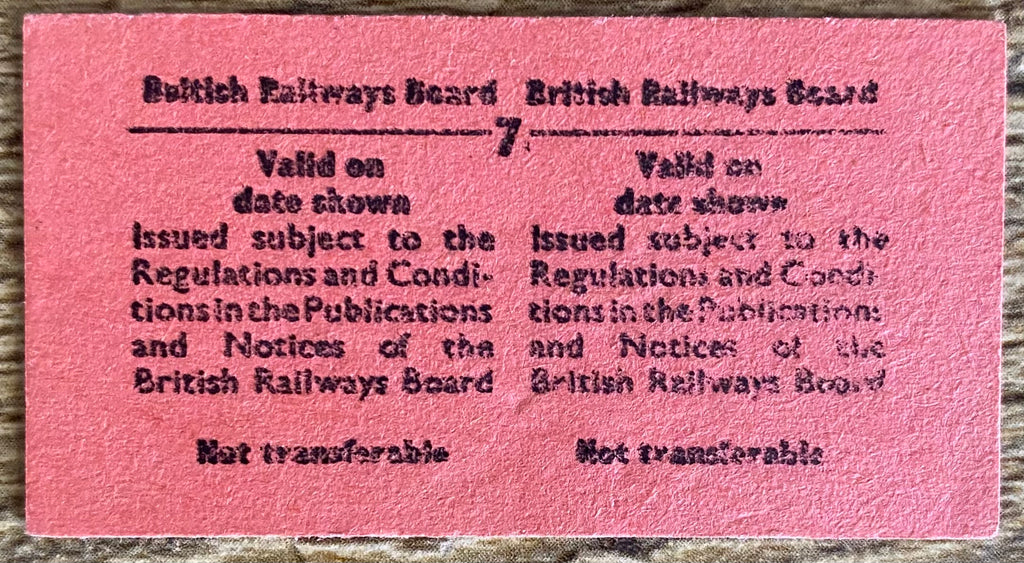 1977 ORIGINAL FOOTBALL SPECIAL BRITISH RAIL TRAIN TICKET BRIGHTON AND HOVE ALBION TRAVELLING TO OXFORD