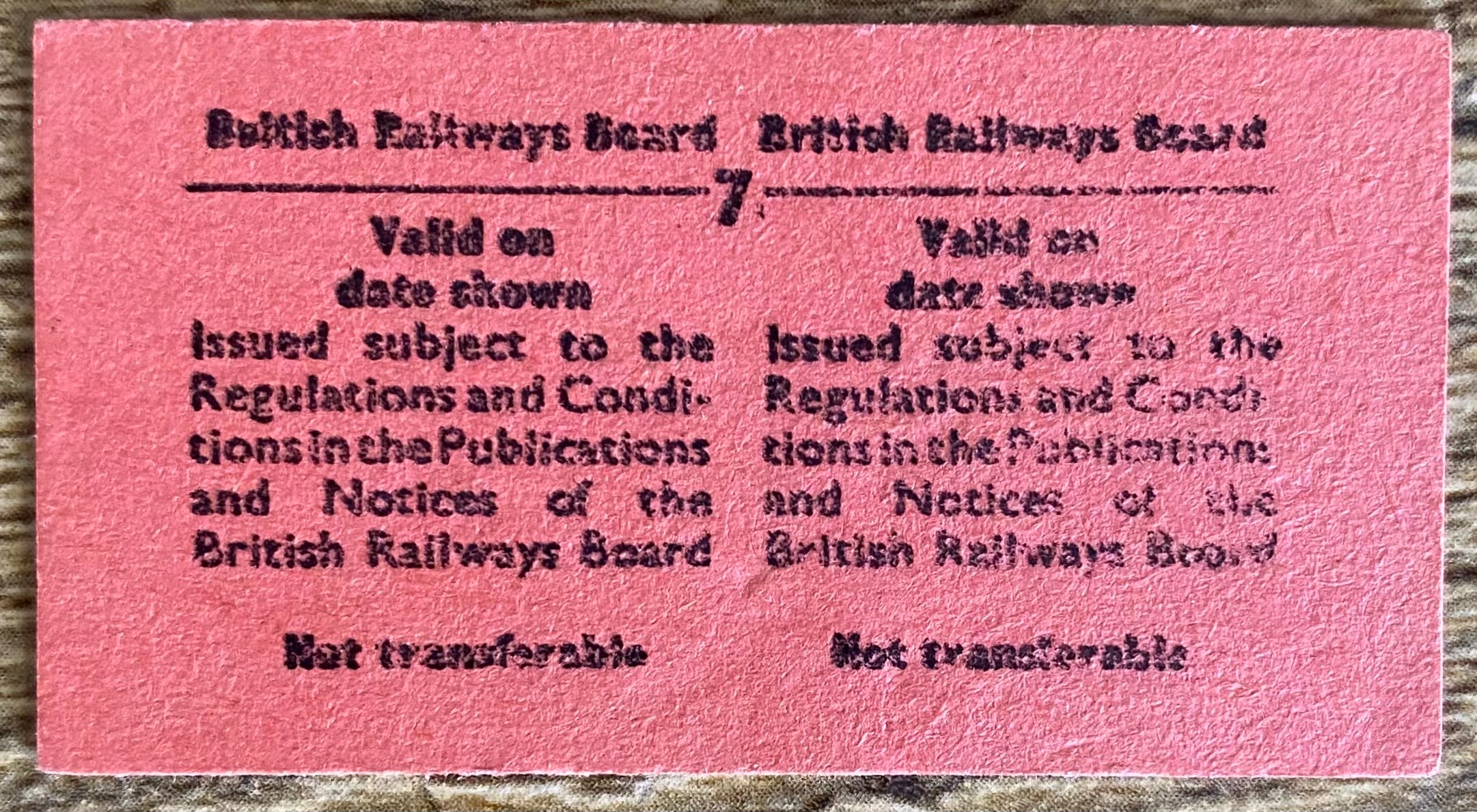 1977 ORIGINAL FOOTBALL SPECIAL BRITISH RAIL TRAIN TICKET BRIGHTON AND HOVE ALBION TRAVELLING TO OXFORD