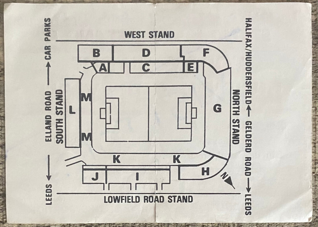 1986/87 ORIGINAL DIVISION 1 PLAY OFF FINAL 2ND LEG UNUSED TICKET LEEDS UNITED V CHARLTON ATHLETIC