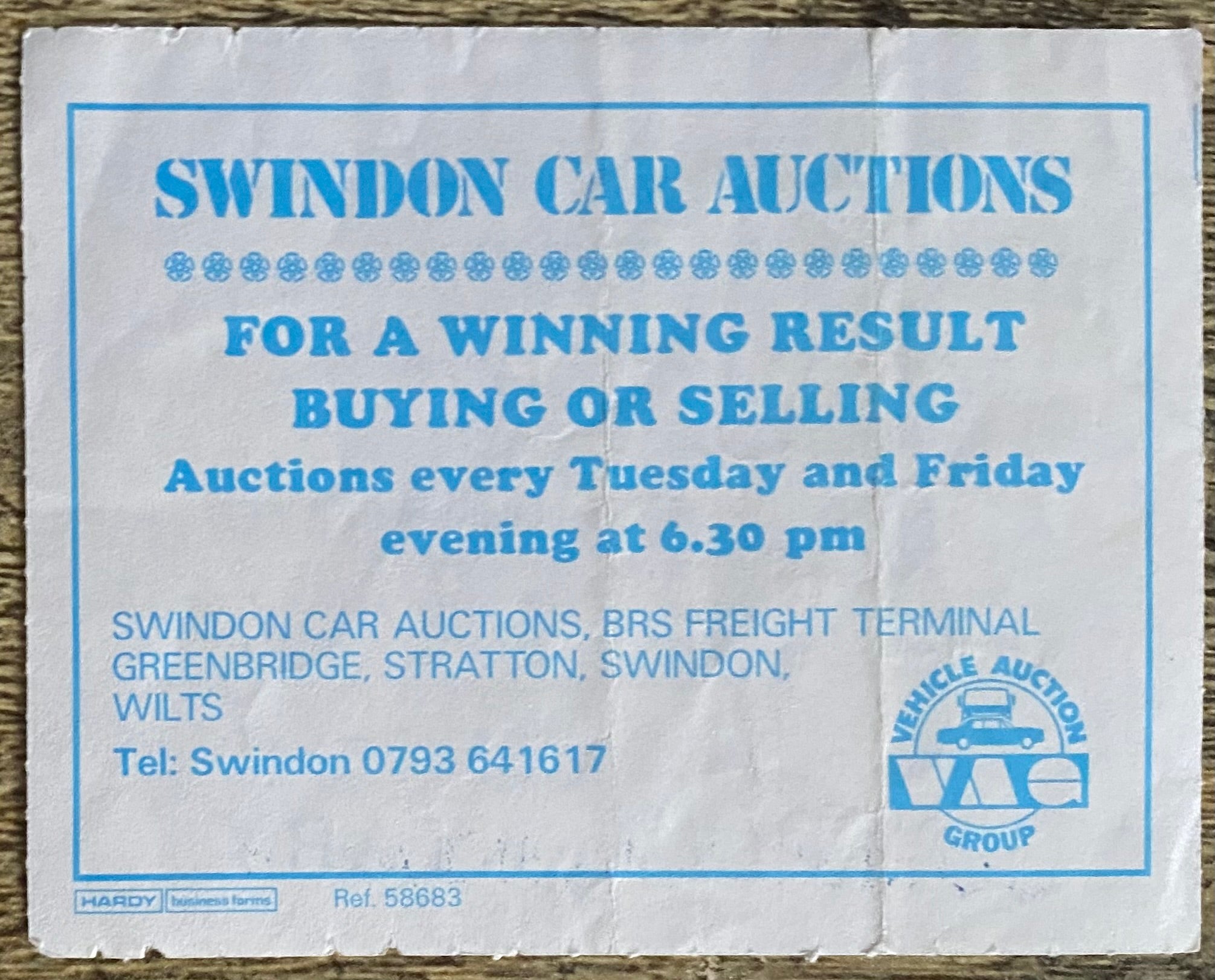 1984/85 ORIGINAL DIVISION 4 TICKET SWINDON TOWN V CHESTER CITY