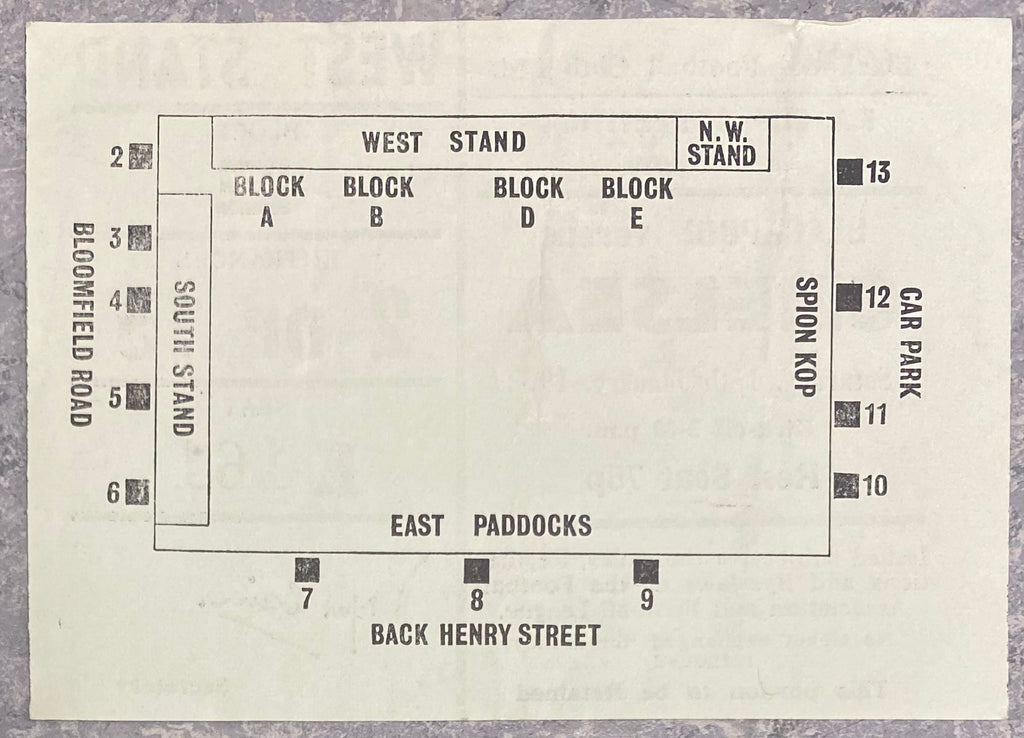 1971/72 ORIGINAL FA CUP 3RD ROUND TICKET BLACKPOOL V CHELSEA