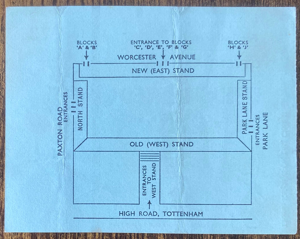 1974/75 ORIGINAL DIVISION ONE TICKET TOTTENHAM HOTSPUR V LEEDS UNITED
