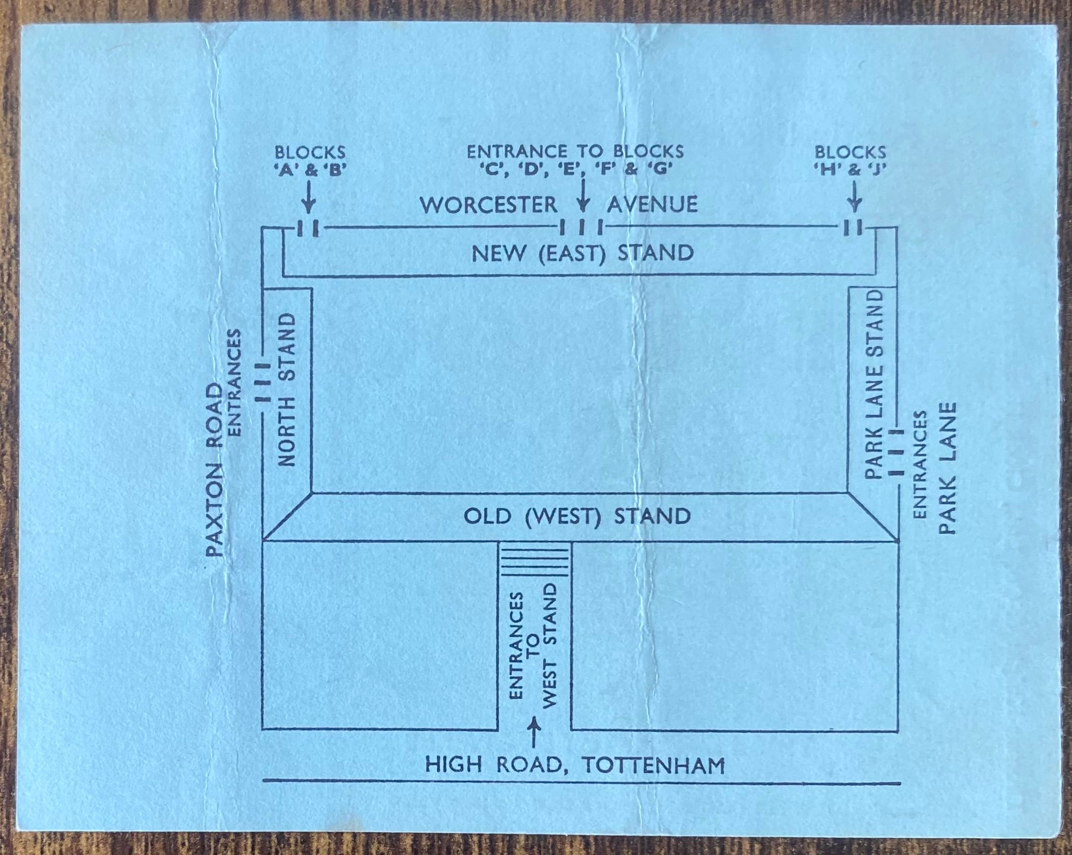 1974/75 ORIGINAL DIVISION ONE TICKET TOTTENHAM HOTSPUR V LEEDS UNITED